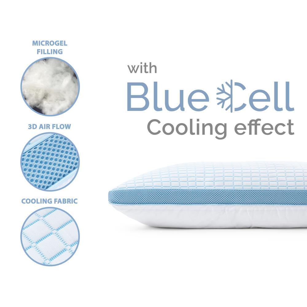 3D Blue Cell Tech Verkoelend Microgel Kussen 50 x 70 - Verkoelend - Medium hardheid - Comfortabel