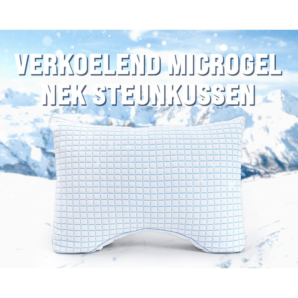3D Blue Cell Tech Verkoelend Microgel Neksteun Kussen 45 x 65 - Verkoelend - Medium hardheid - Nek ondersteuning