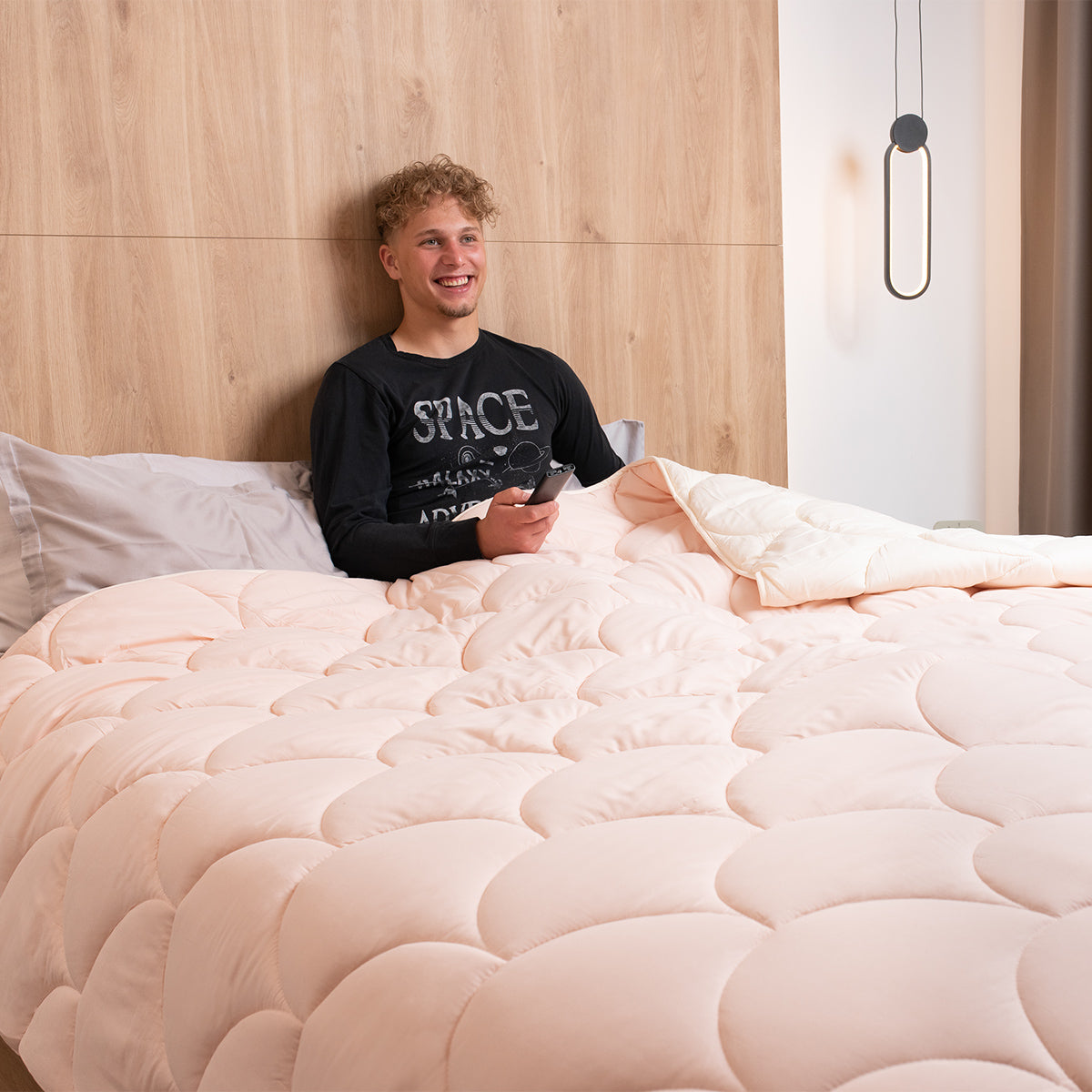 Microvezel Dekbed Eazy Crème - Pink
