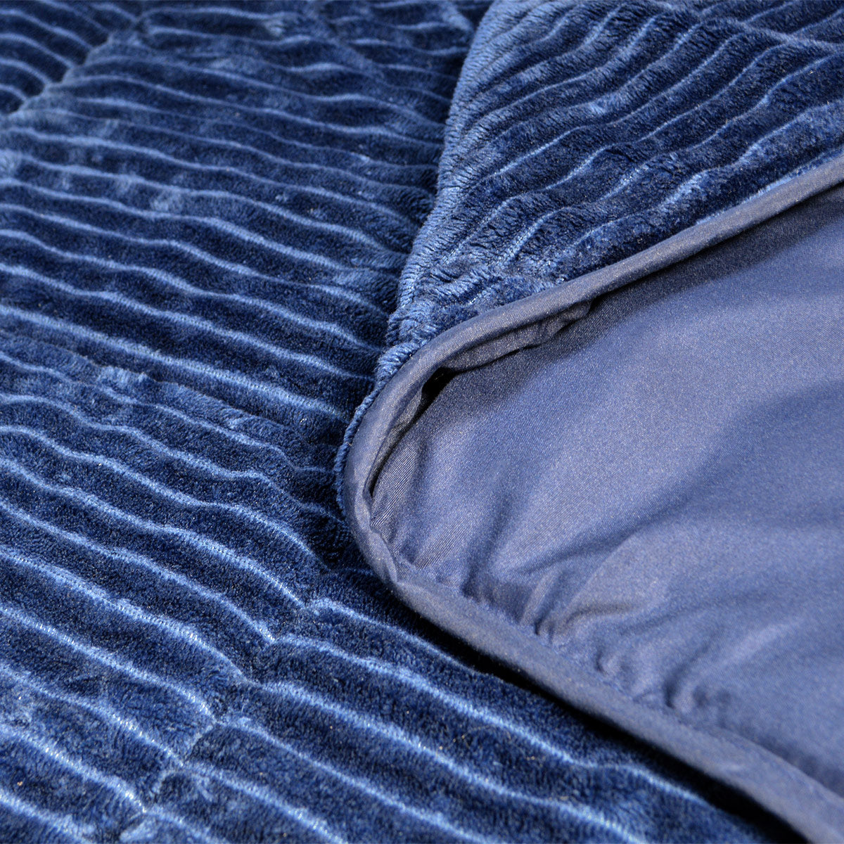 All-in-One Lazy Rib Duvet Blue - Duvet for the whole year