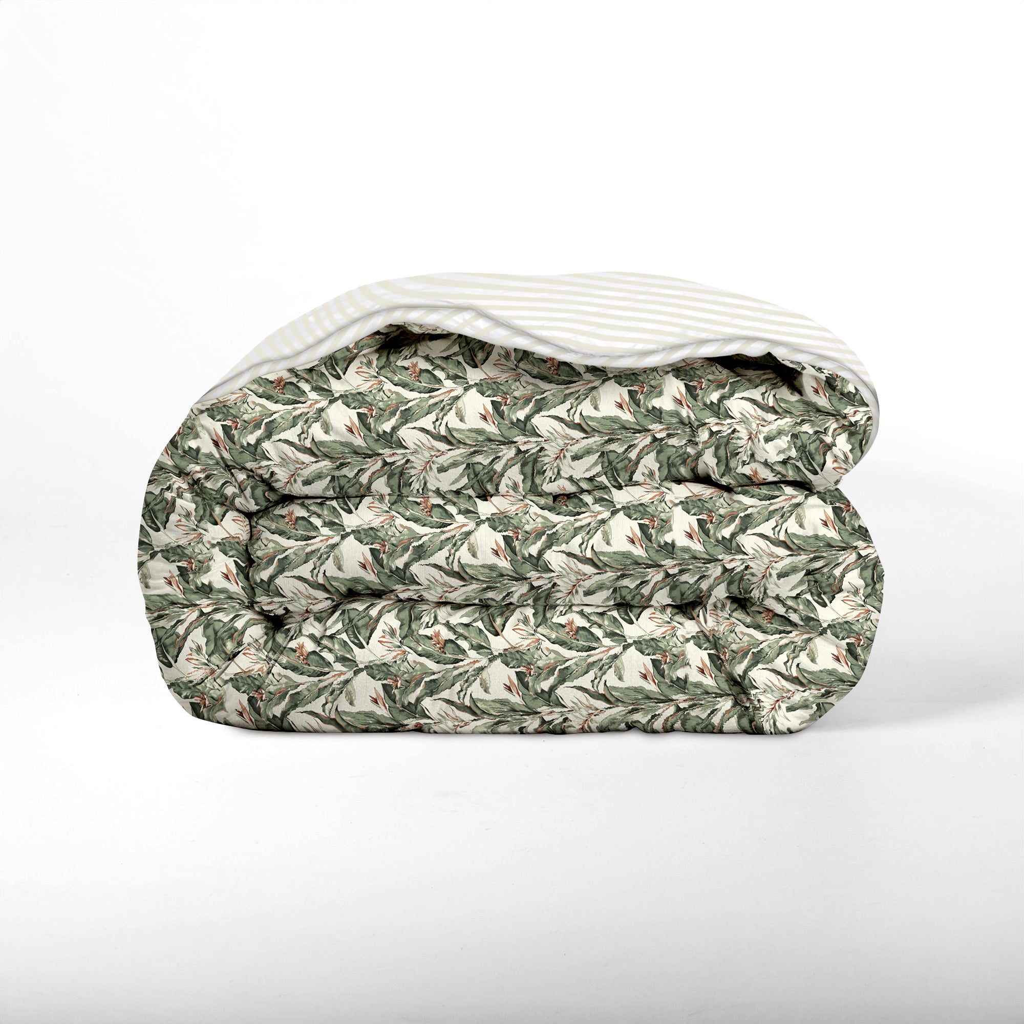 All-in One Lazy Dekbed Floral Green - Dekbed voor het hele jaar