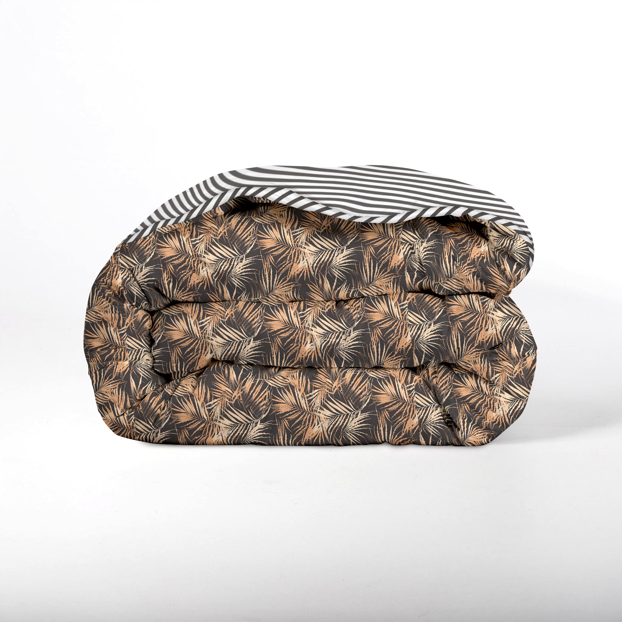 All-in One Lazy Dekbed Orange Leafs - Dekbed voor het hele jaar