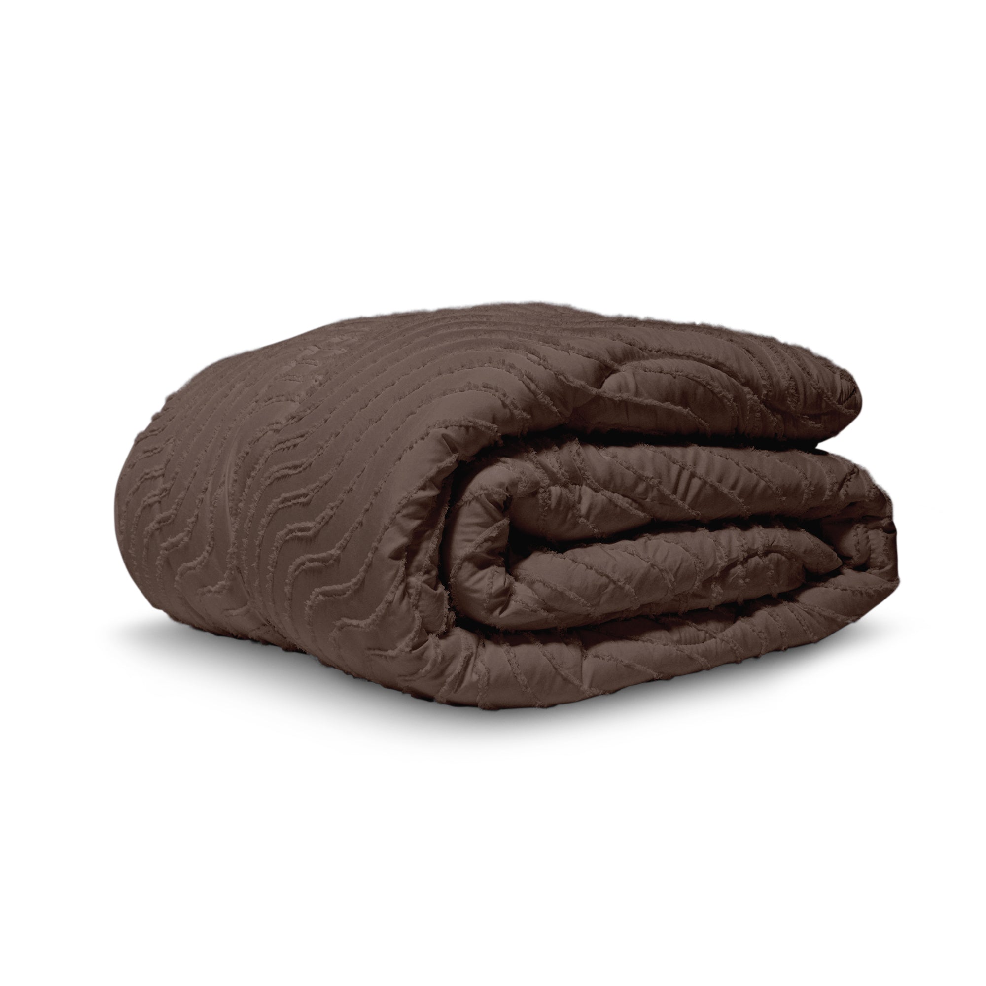 All-in One Lazy Tufted Waves Dekbed Bruin - Dekbed voor het hele jaar