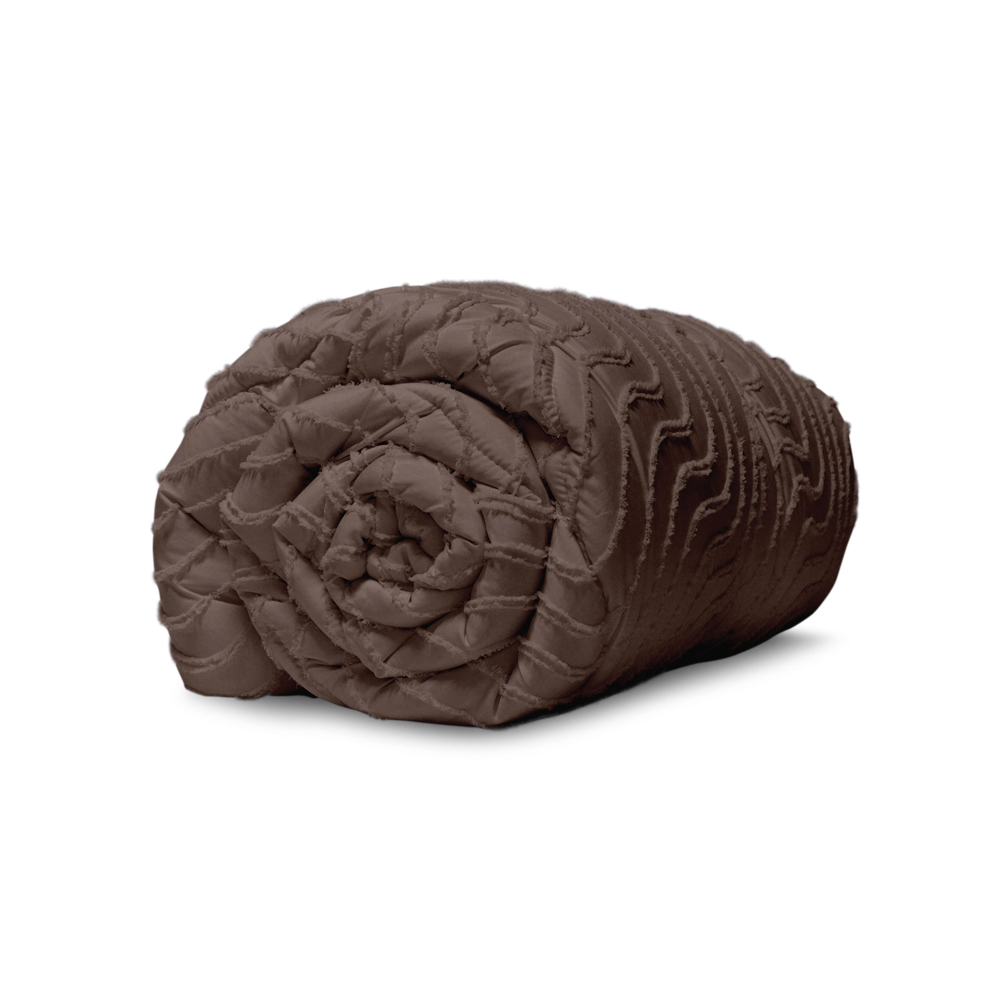 All-in One Lazy Tufted Waves Dekbed Bruin - Dekbed voor het hele jaar