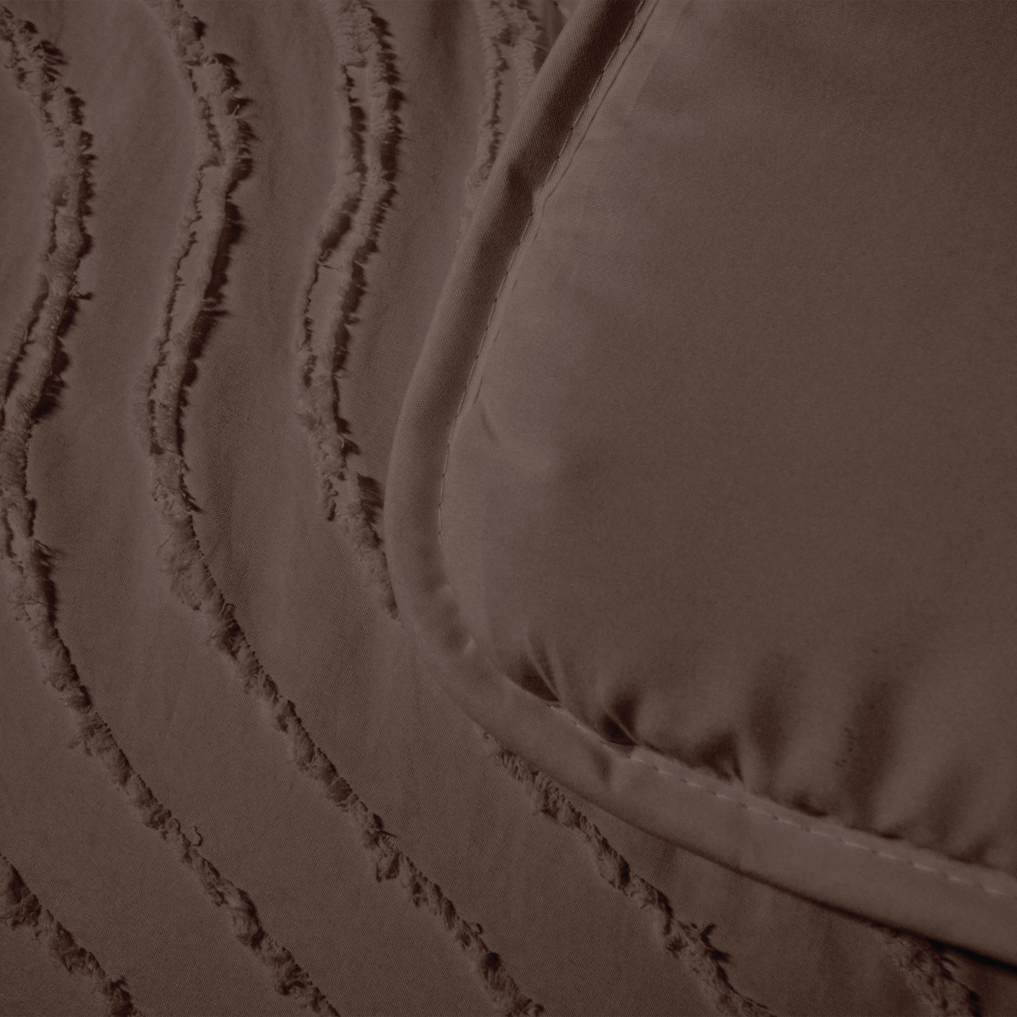 All-in One Lazy Tufted Waves Dekbed Bruin - Dekbed voor het hele jaar