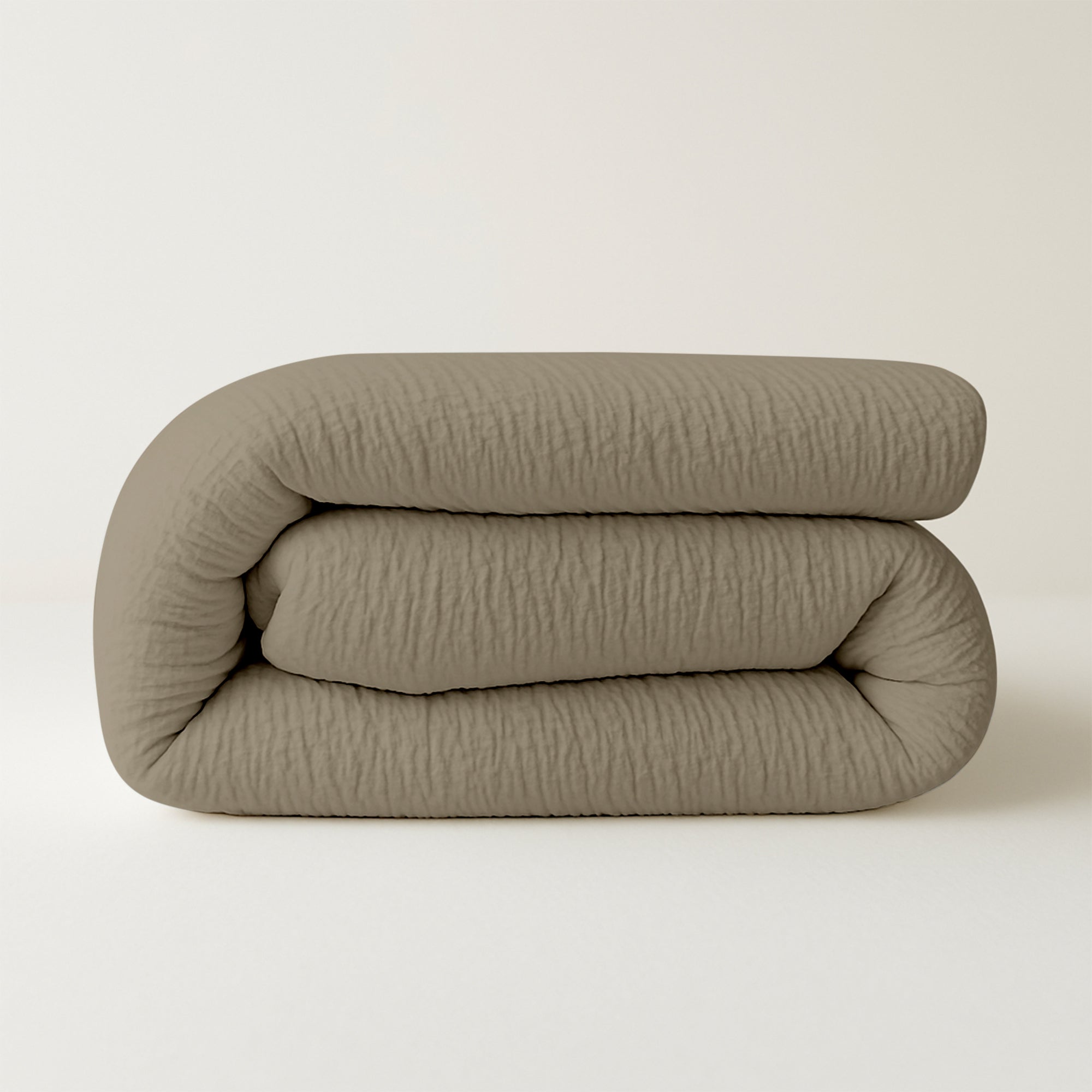 All-in One Lazy Mousseline Duvet Taupe - Duvet for the whole year