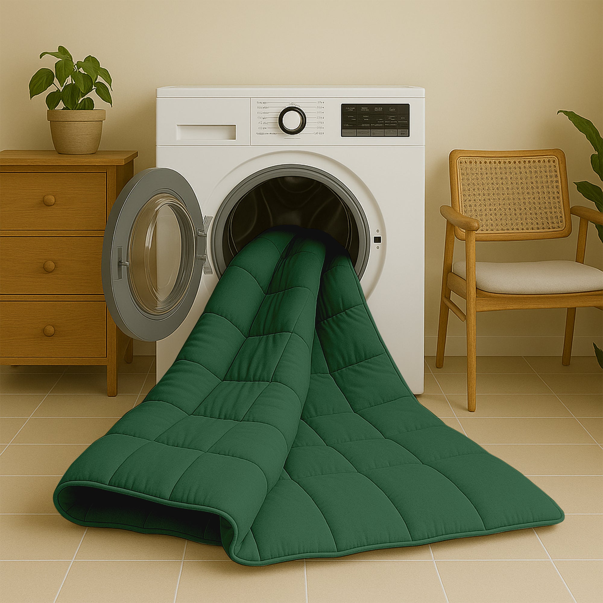 Dekbed Eazzy Stonewash premium Frosty spruce