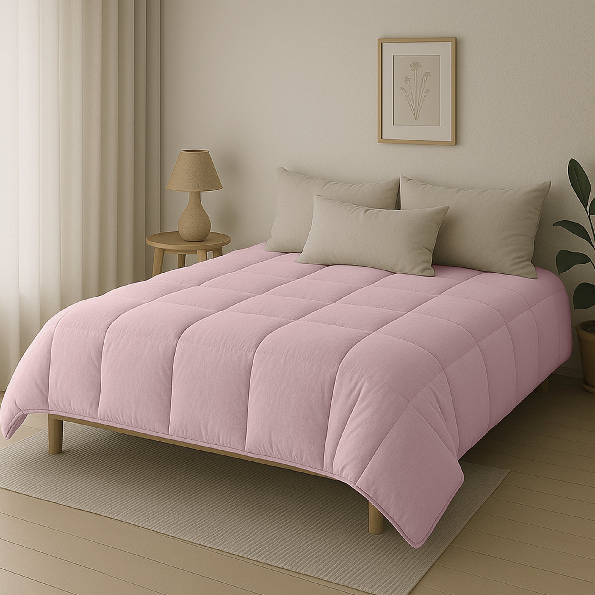 Dekbed Eazzy Stonewash premium Chalk pink