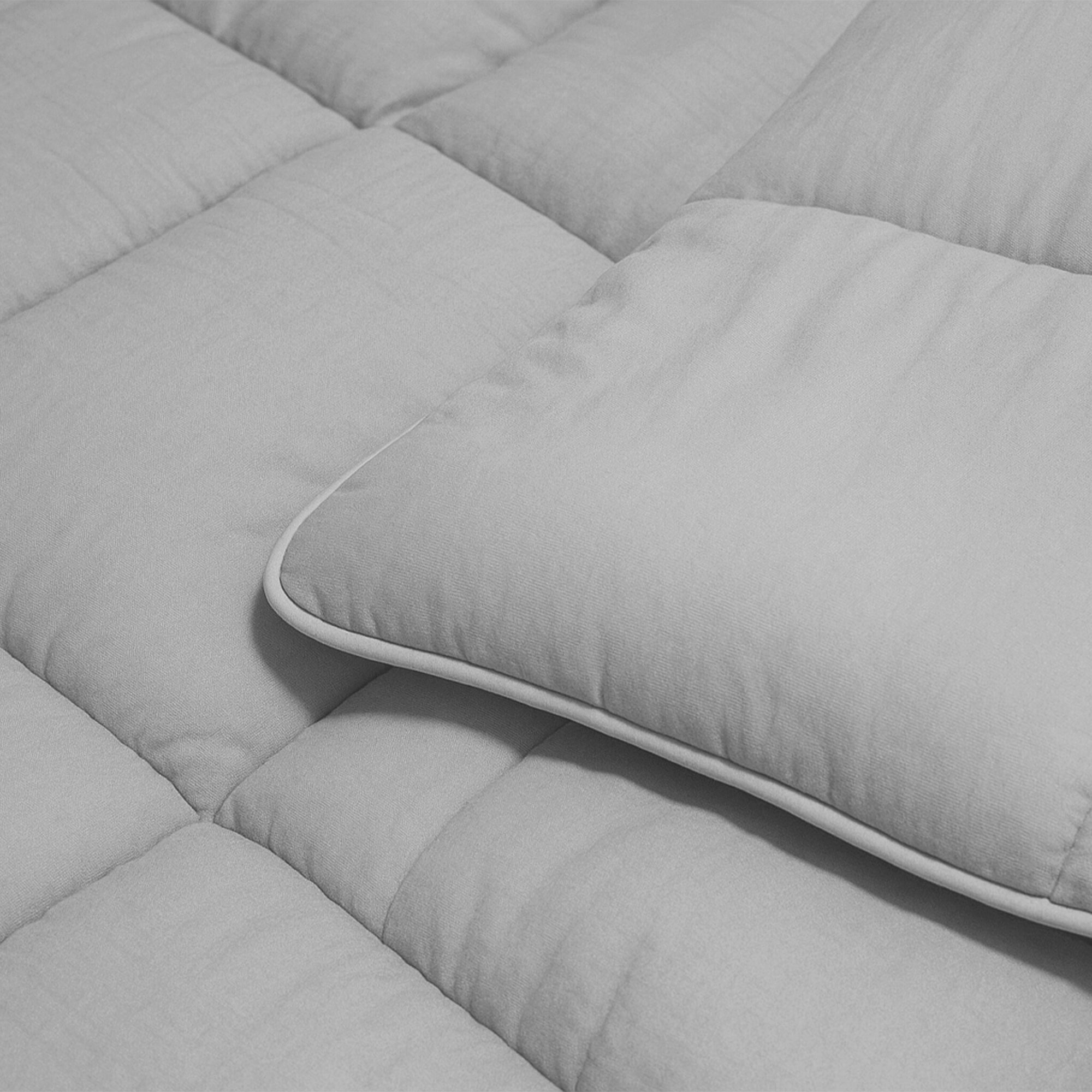 Dekbed Eazzy Stonewash premium Silver grey