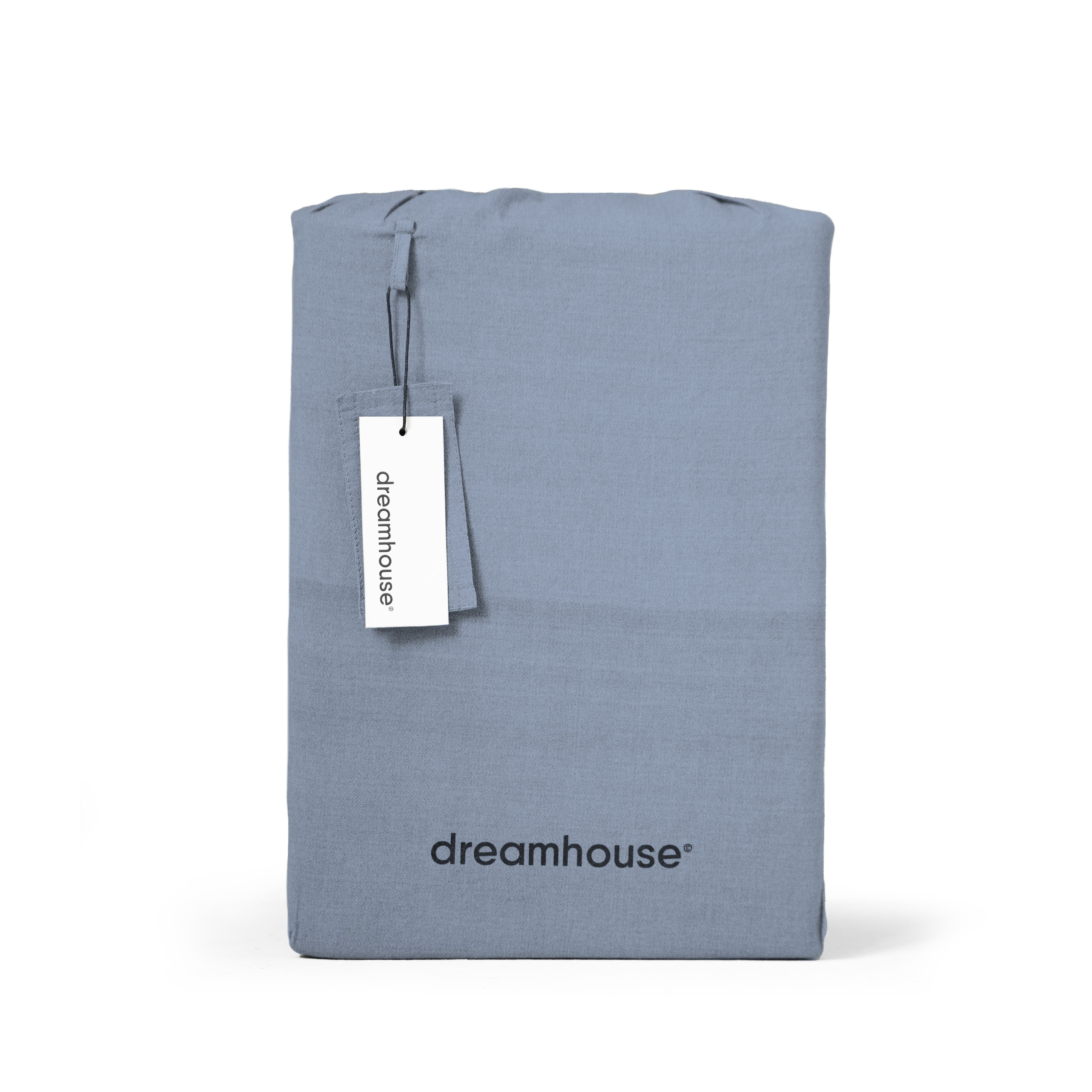 Denim Stone Washed Blauw Dekbedovertrek