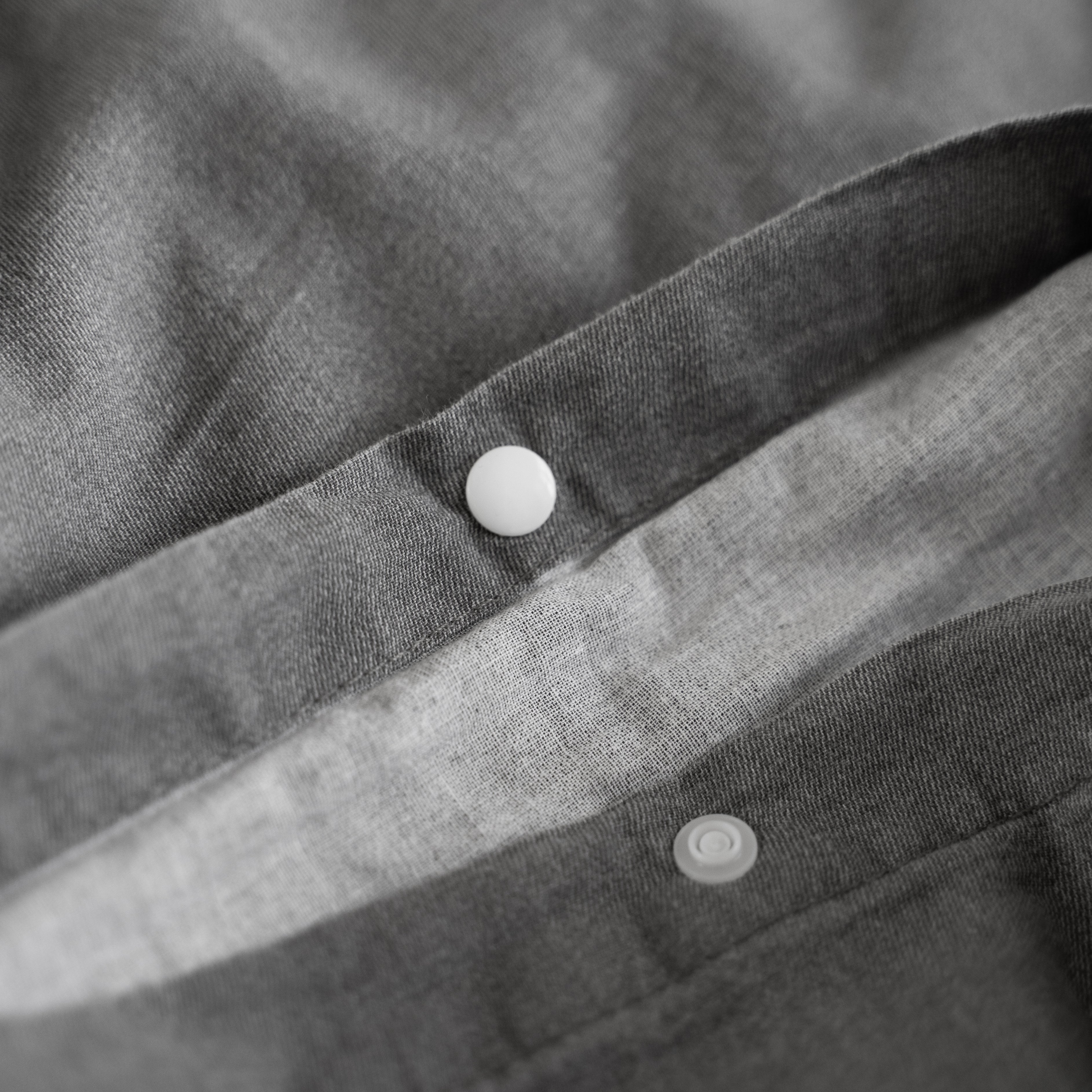 Denim Stone Washed Antraciet Dekbedovertrek