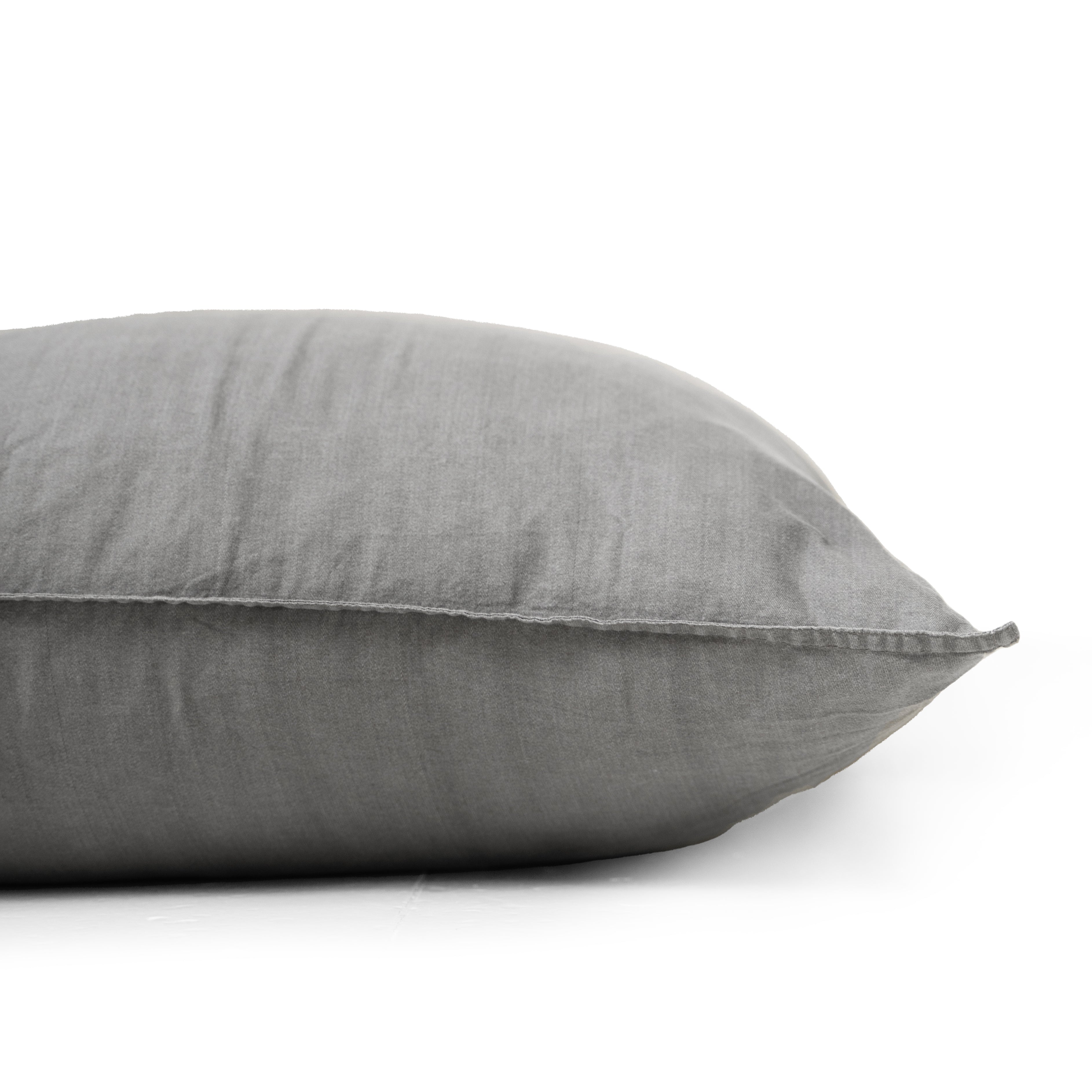 Denim Stone Washed Antraciet Dekbedovertrek