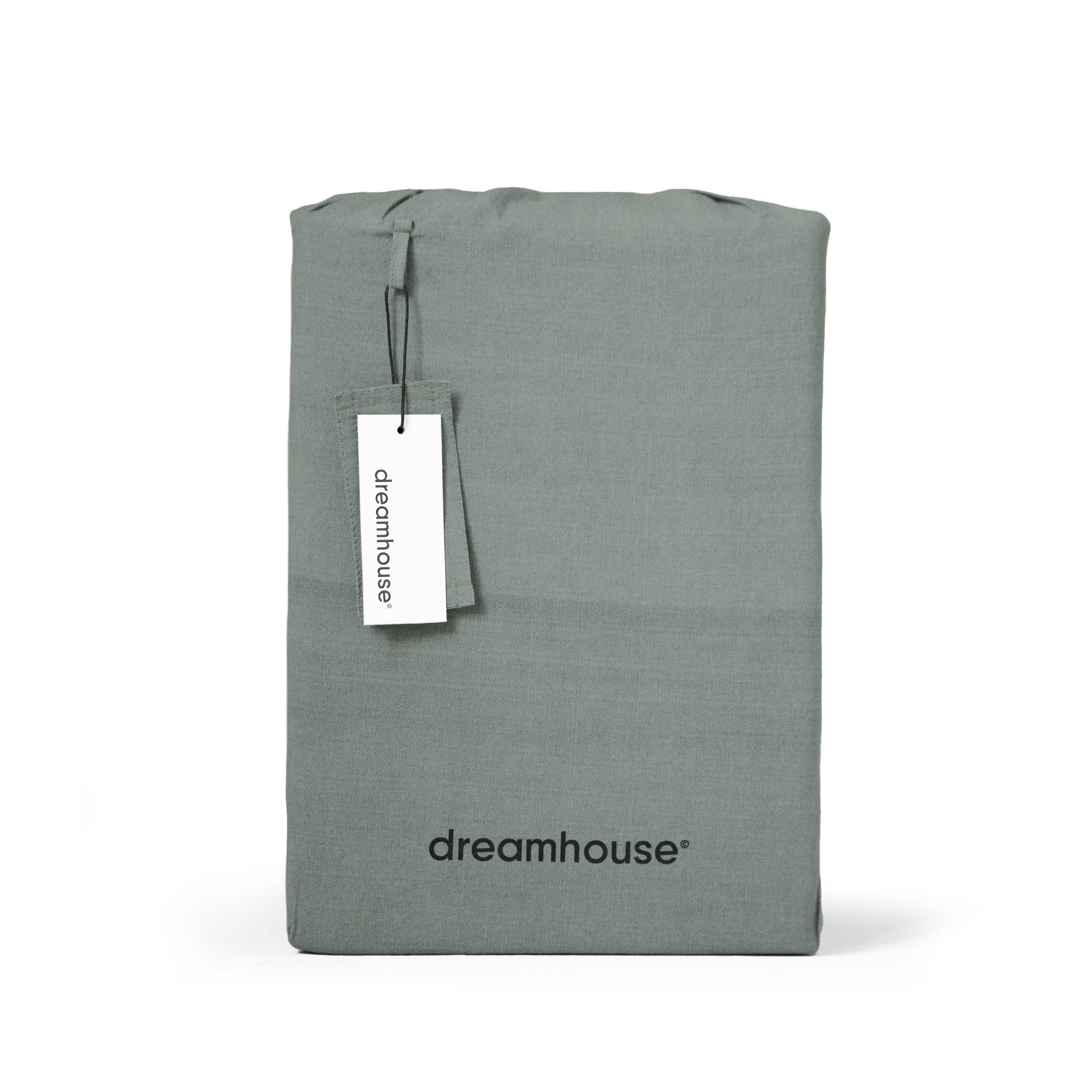 Denim Stone Washed Groen Dekbedovertrek