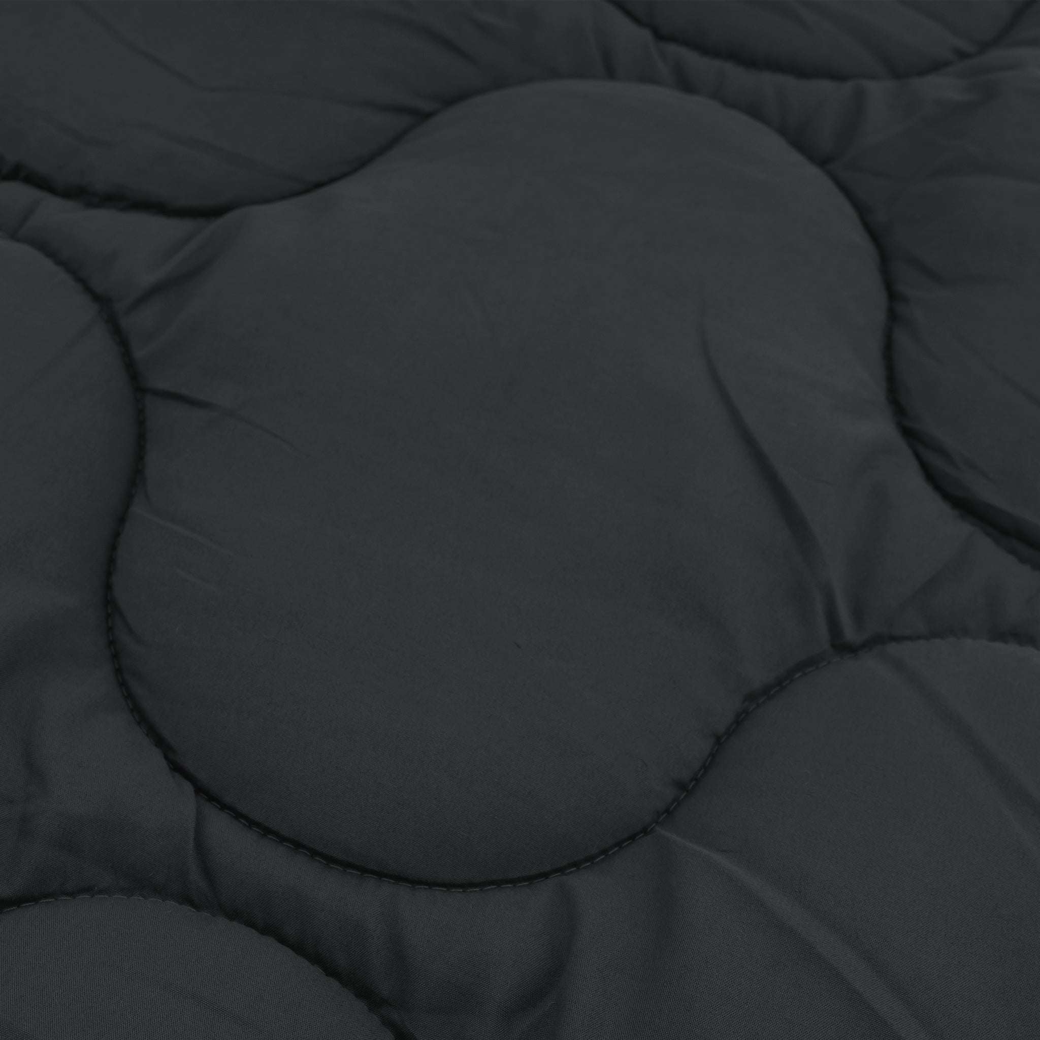 All-in One Lazy Teddy Dekbed Zwart - Dekbed met kussenslopen