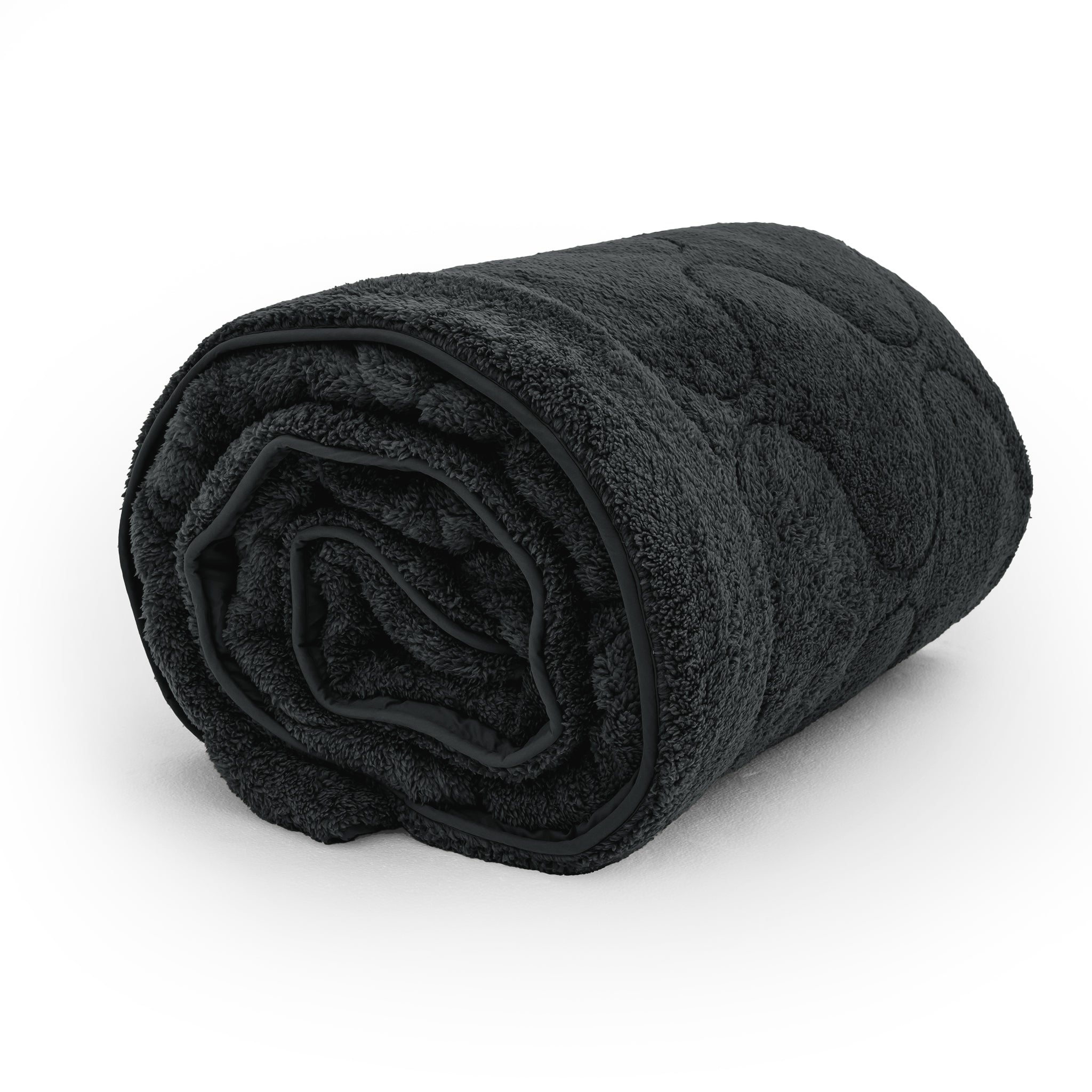 All-in One Lazy Teddy Dekbed Zwart - Dekbed met kussenslopen