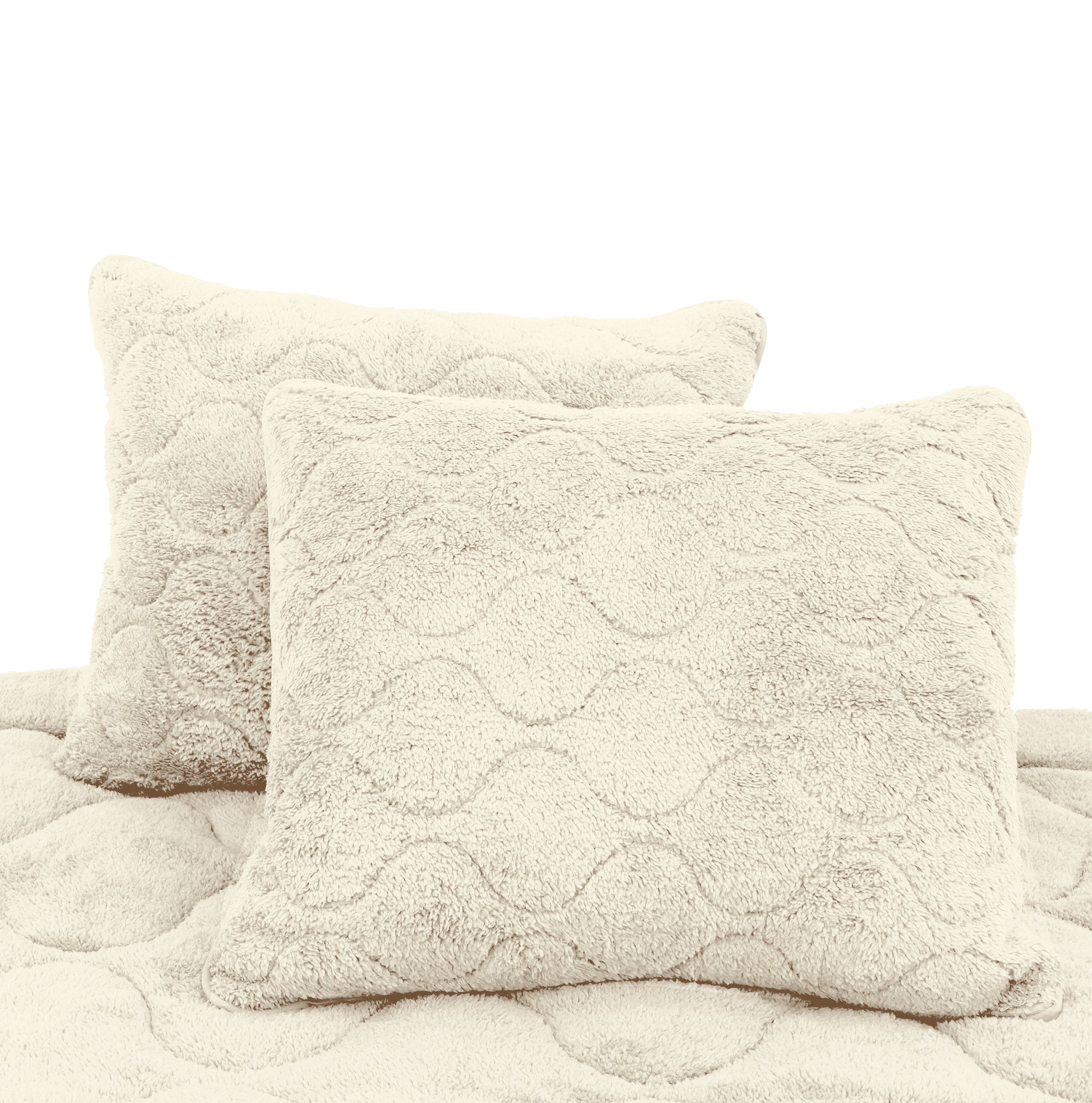 All-in One Lazy Teddy Dekbed Beige - Dekbed met kussenslopen