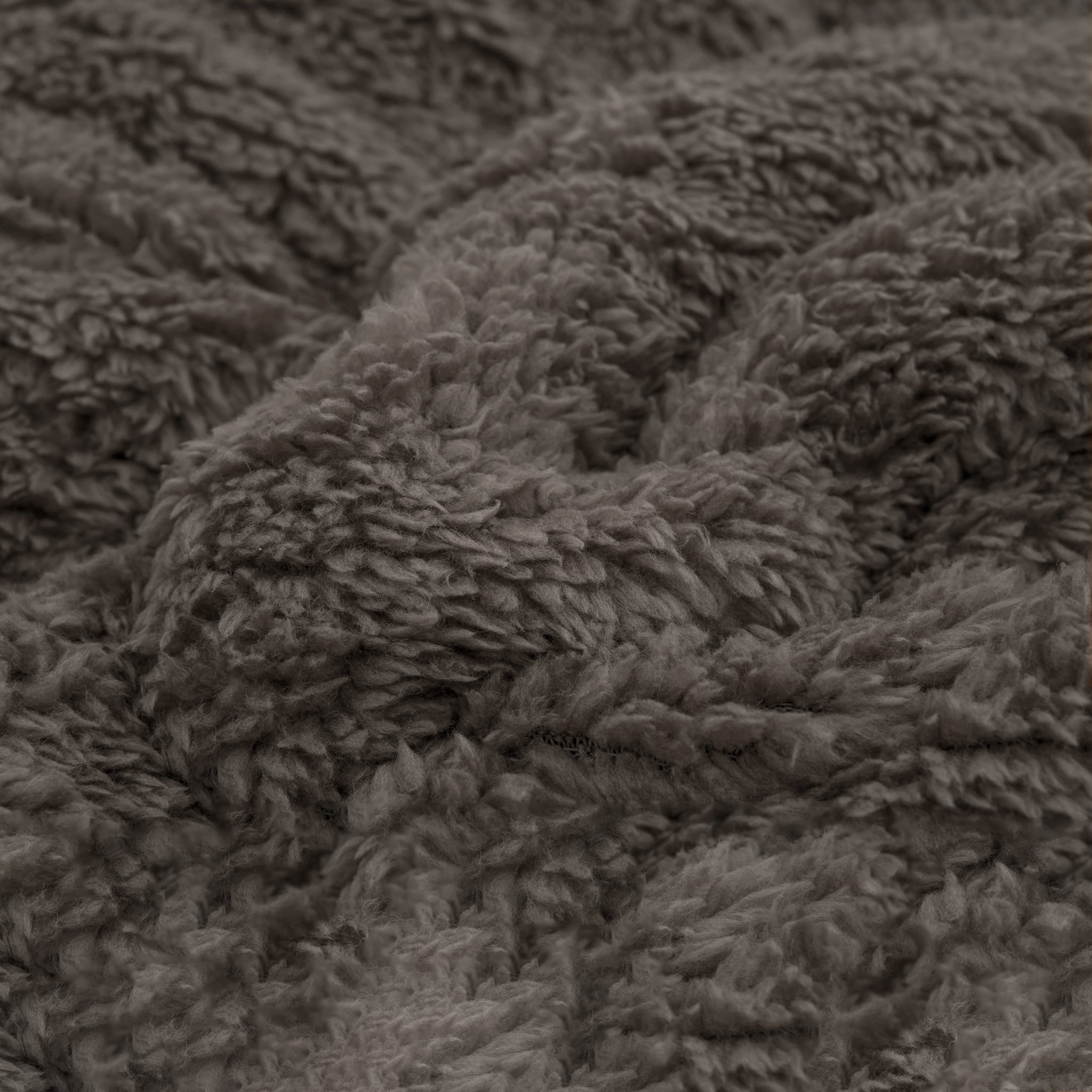 All-in One Lazy Teddy Dekbed Taupe/Grijs - Dekbed met kussenslopen