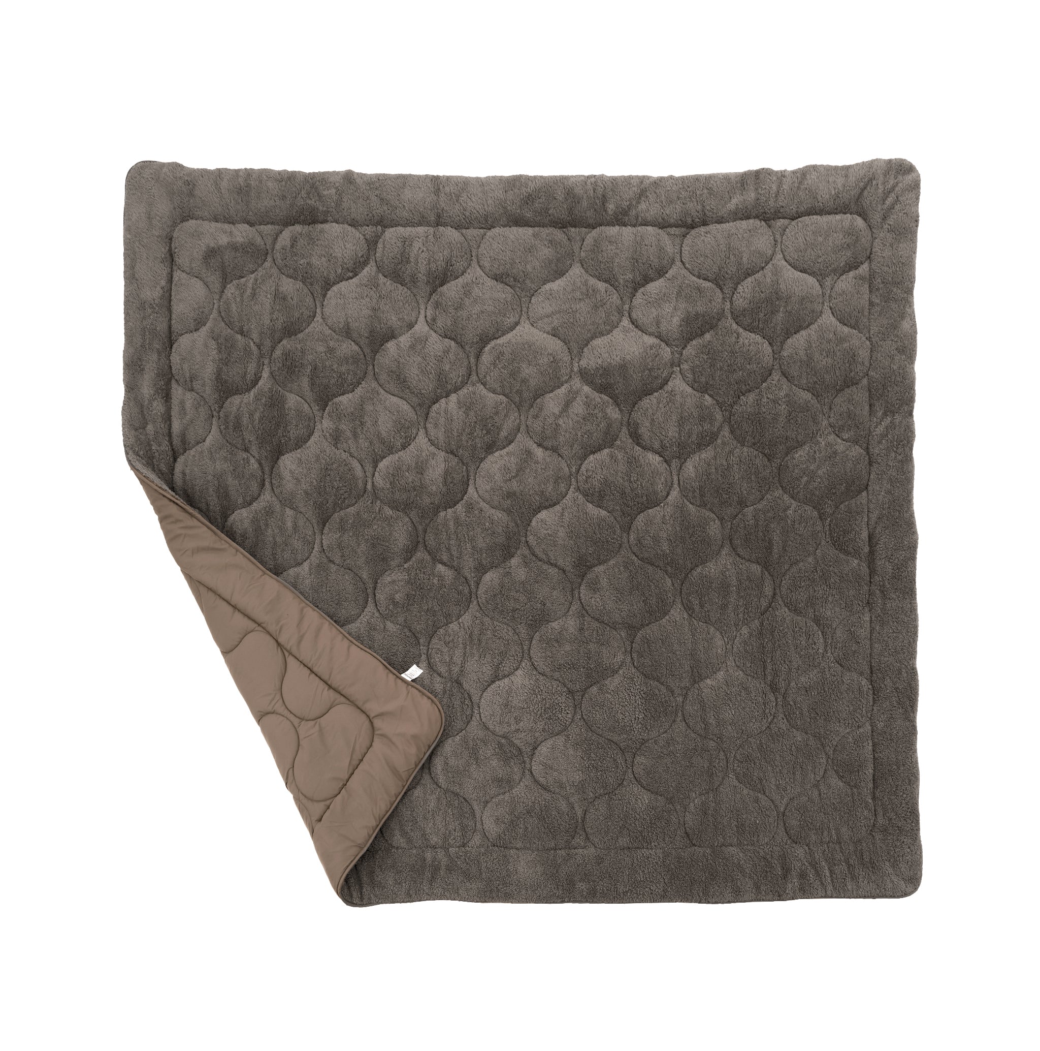 All-in One Lazy Teddy Dekbed Taupe/Grijs - Dekbed met kussenslopen