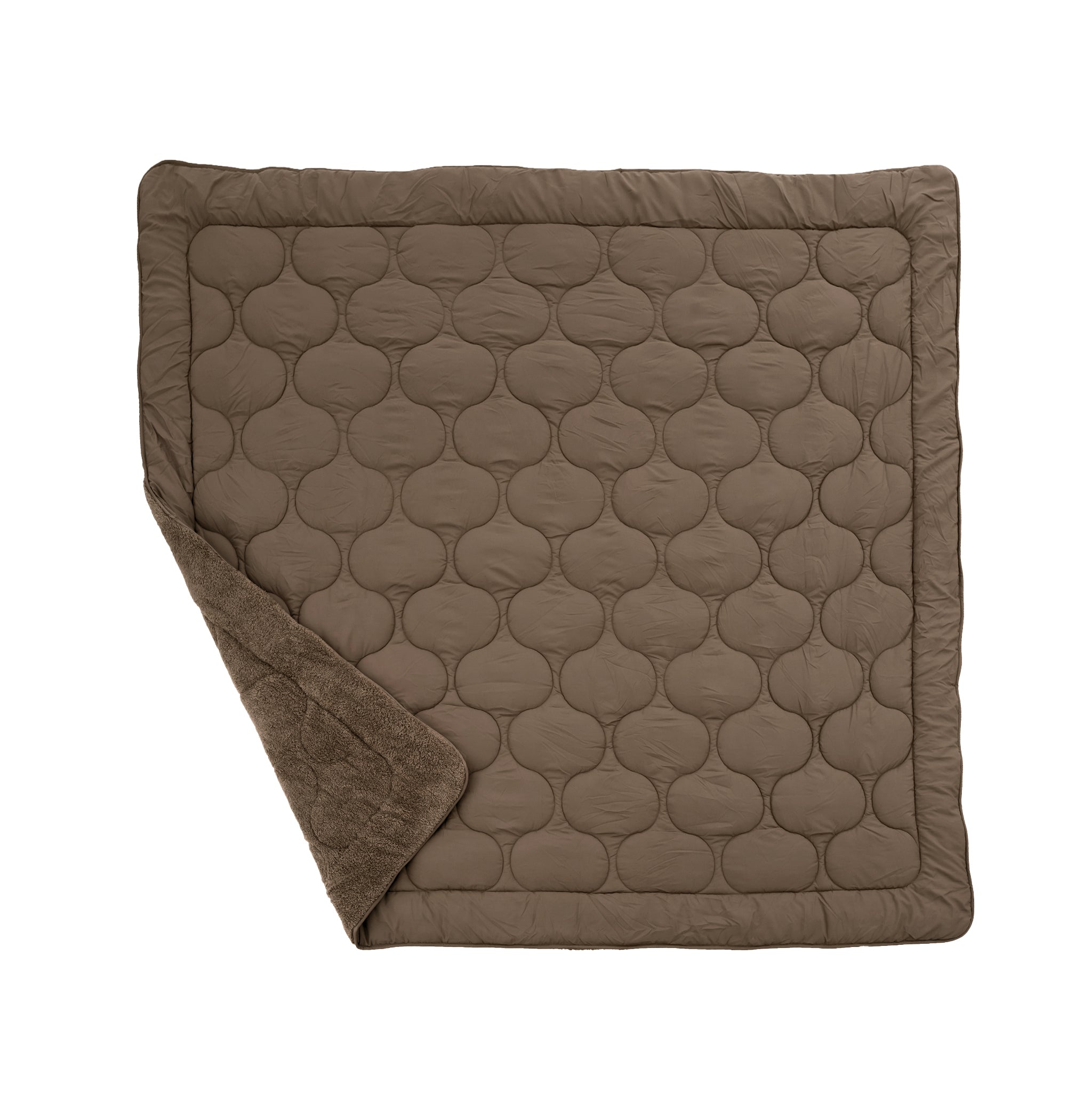 All-in One Lazy Teddy Dekbed Taupe/Bruin - Dekbed met kussenslopen