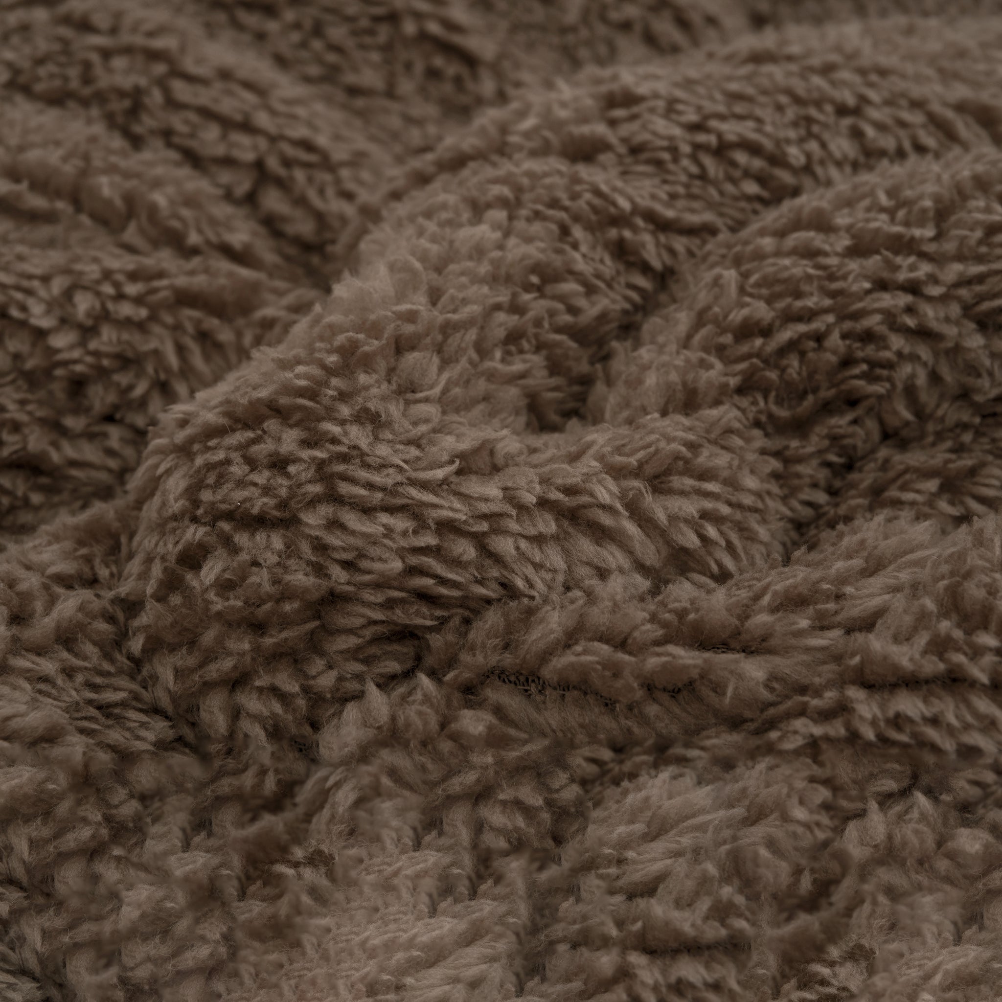 All-in One Lazy Teddy Dekbed Taupe/Bruin - Dekbed met kussenslopen