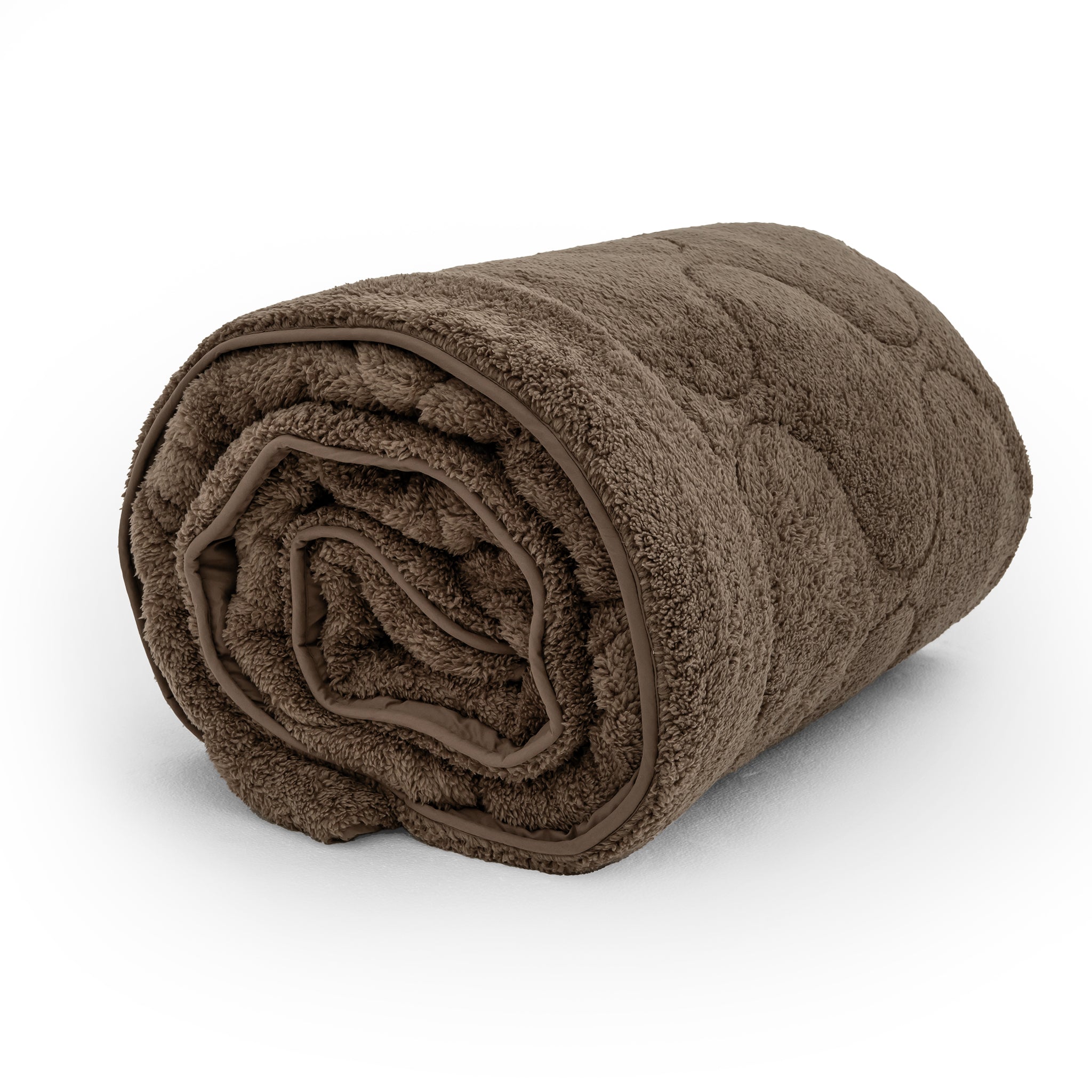 All-in One Lazy Teddy Dekbed Taupe/Bruin - Dekbed met kussenslopen
