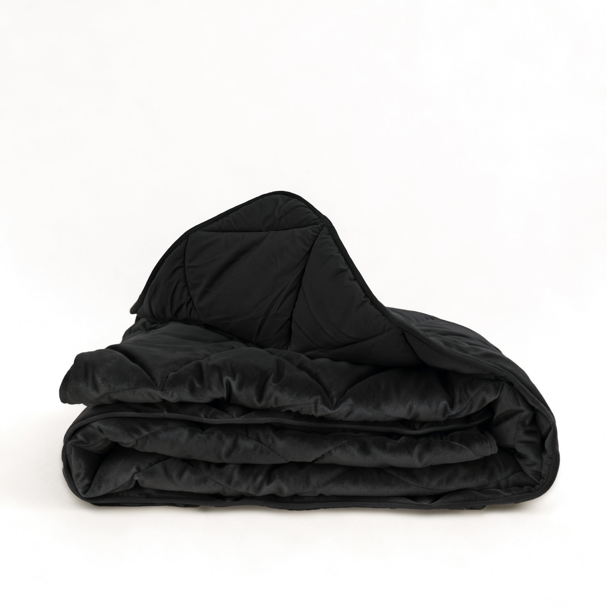 All-in One Lazy Velvet Dekbed Zwart - Dekbed met kussenslopen