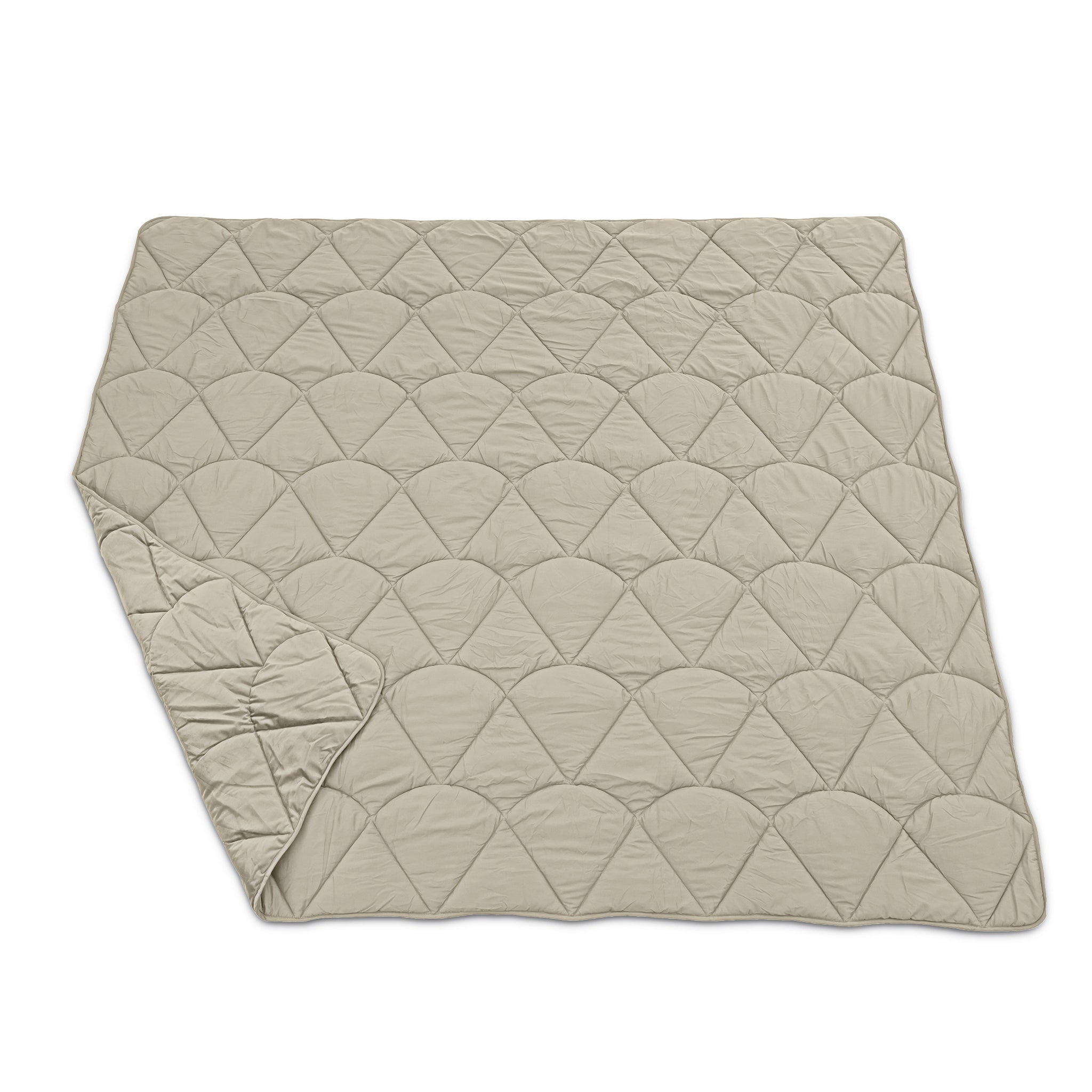 All-in One Lazy Velvet Dekbed Taupe/Grijs - Dekbed met kussenslopen