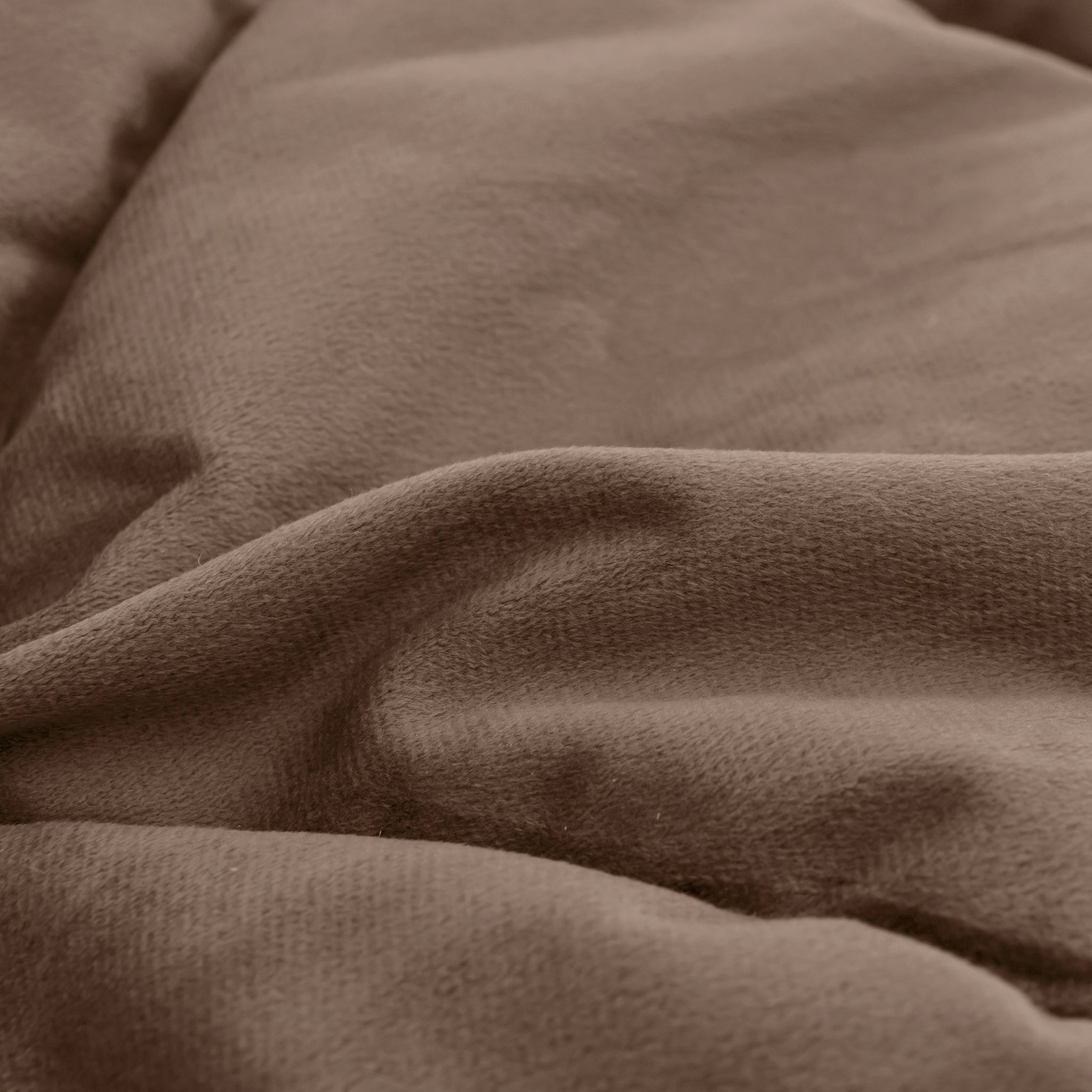 All-in One Lazy Velvet Dekbed Taupe/Bruin - Dekbed met kussenslopen