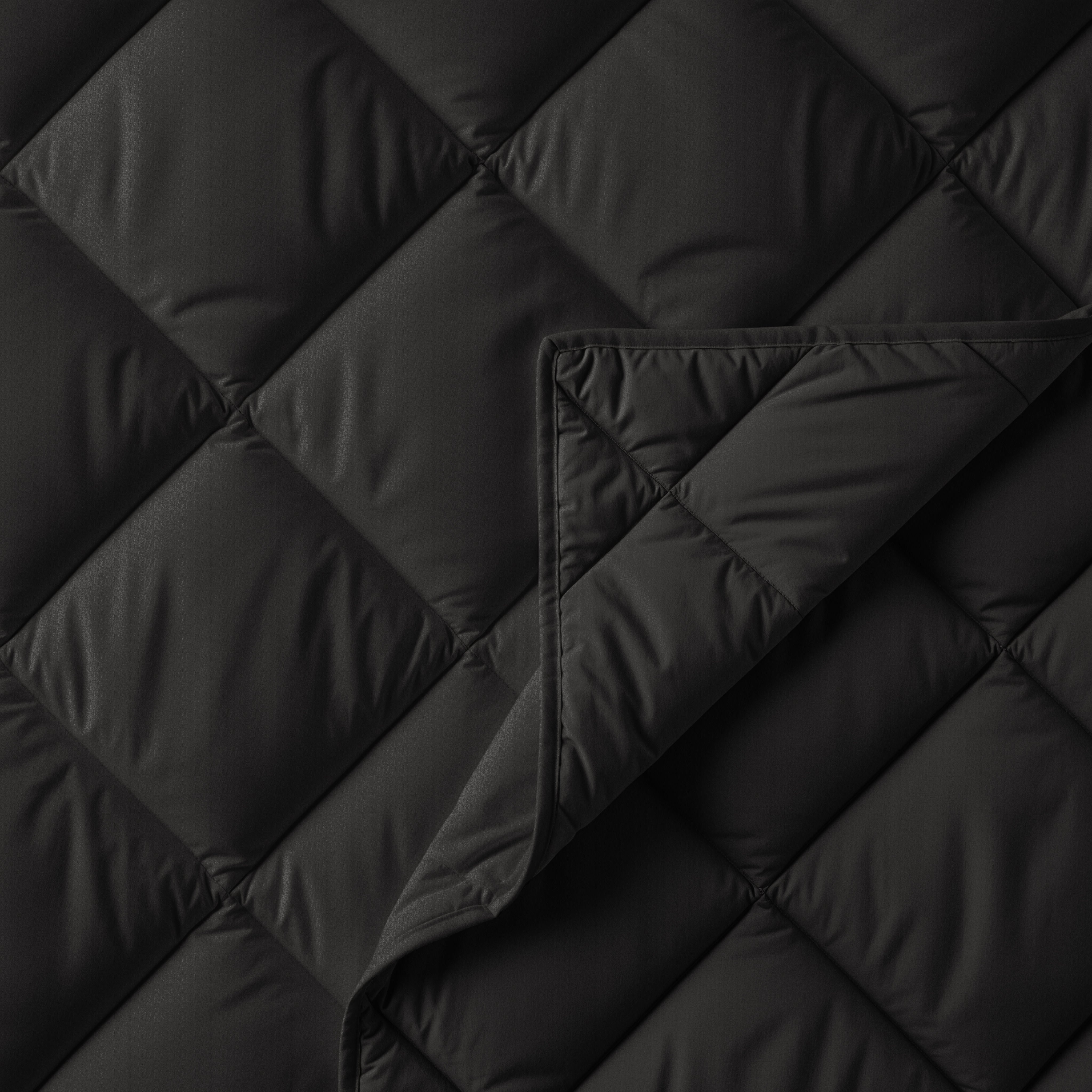 All-in-One Lazy Duvet Diamond Black - Duvet with pillowcases