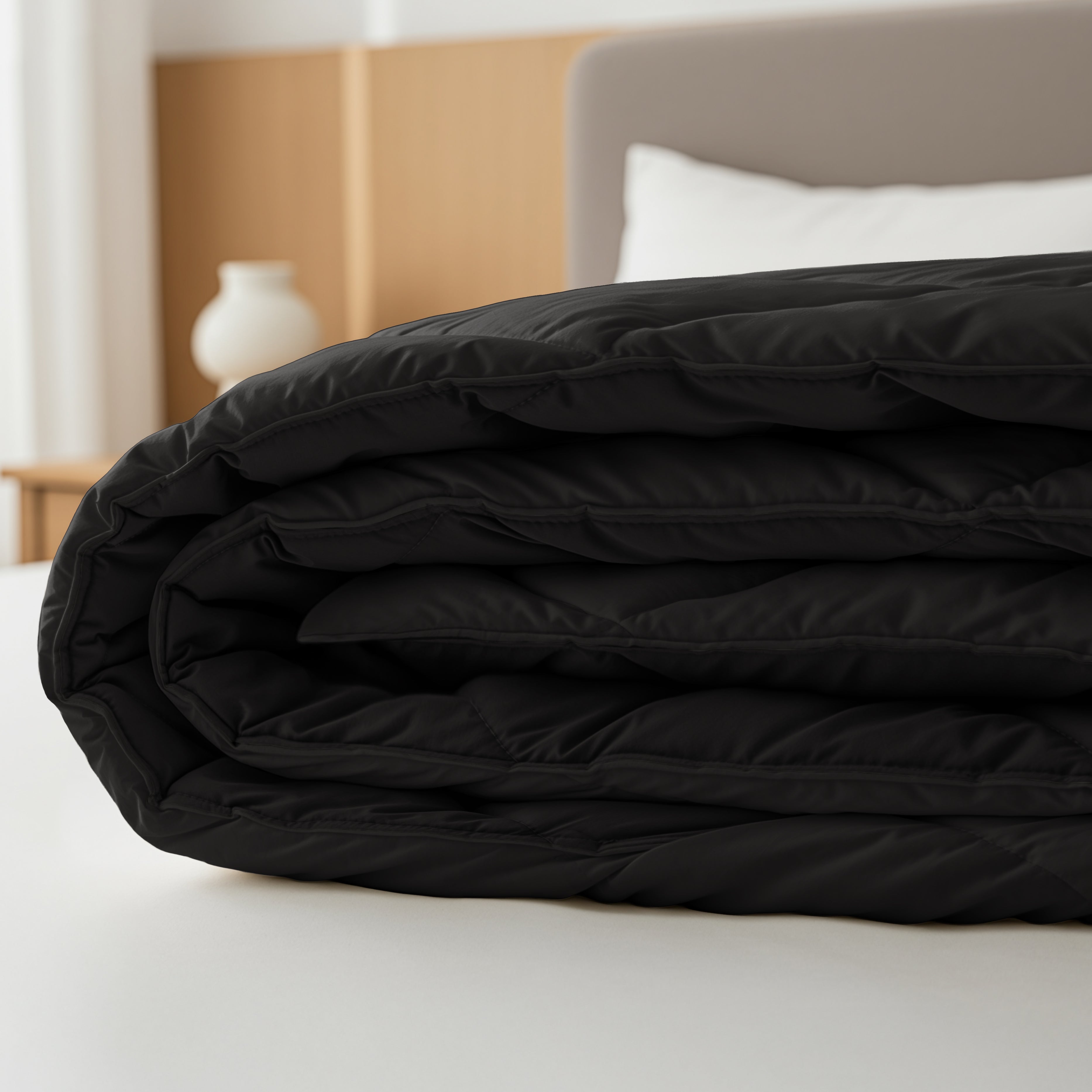 All-in-One Lazy Duvet Diamond Black - Duvet with pillowcases