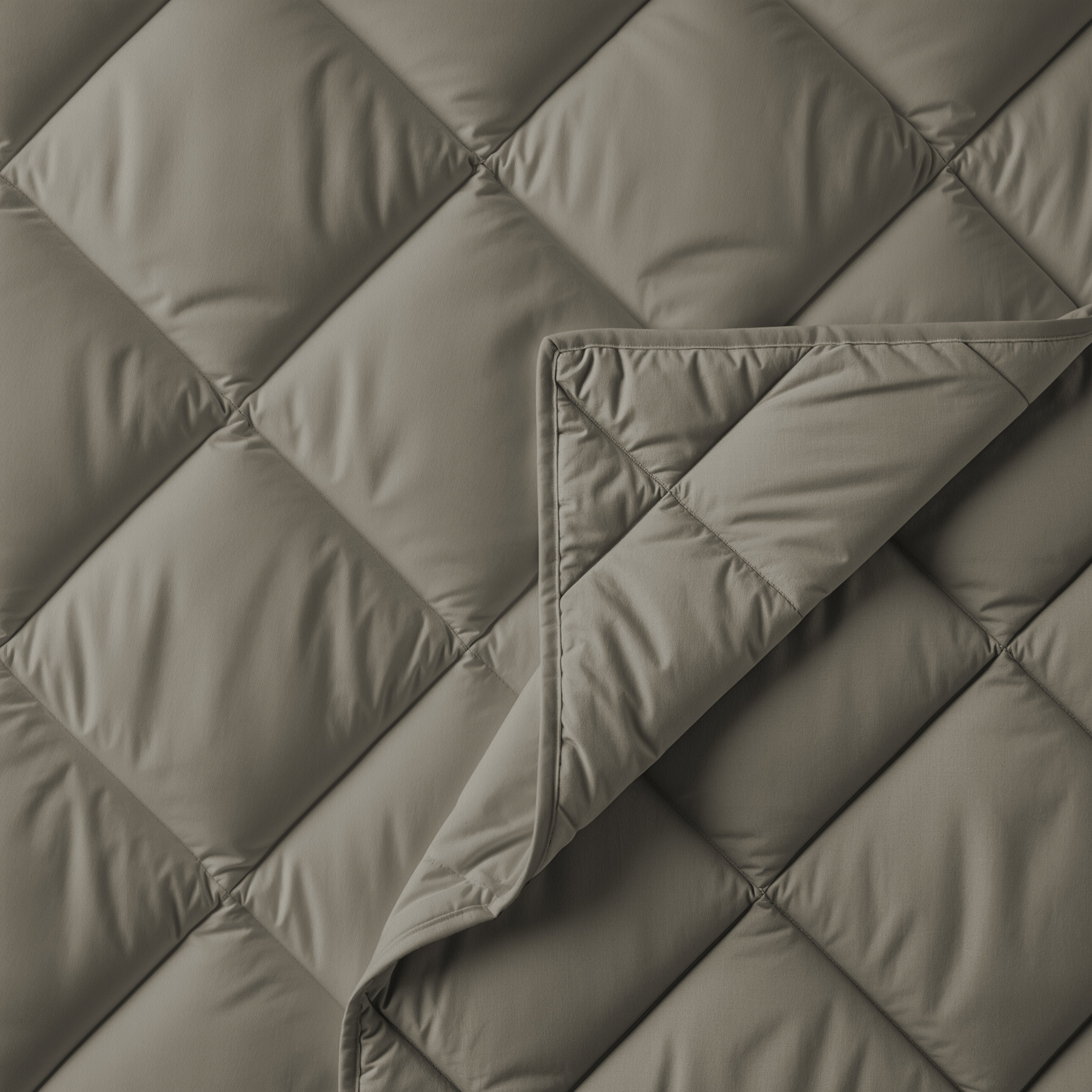All-in-One Lazy Duvet Diamond Khaki - Duvet with pillowcases