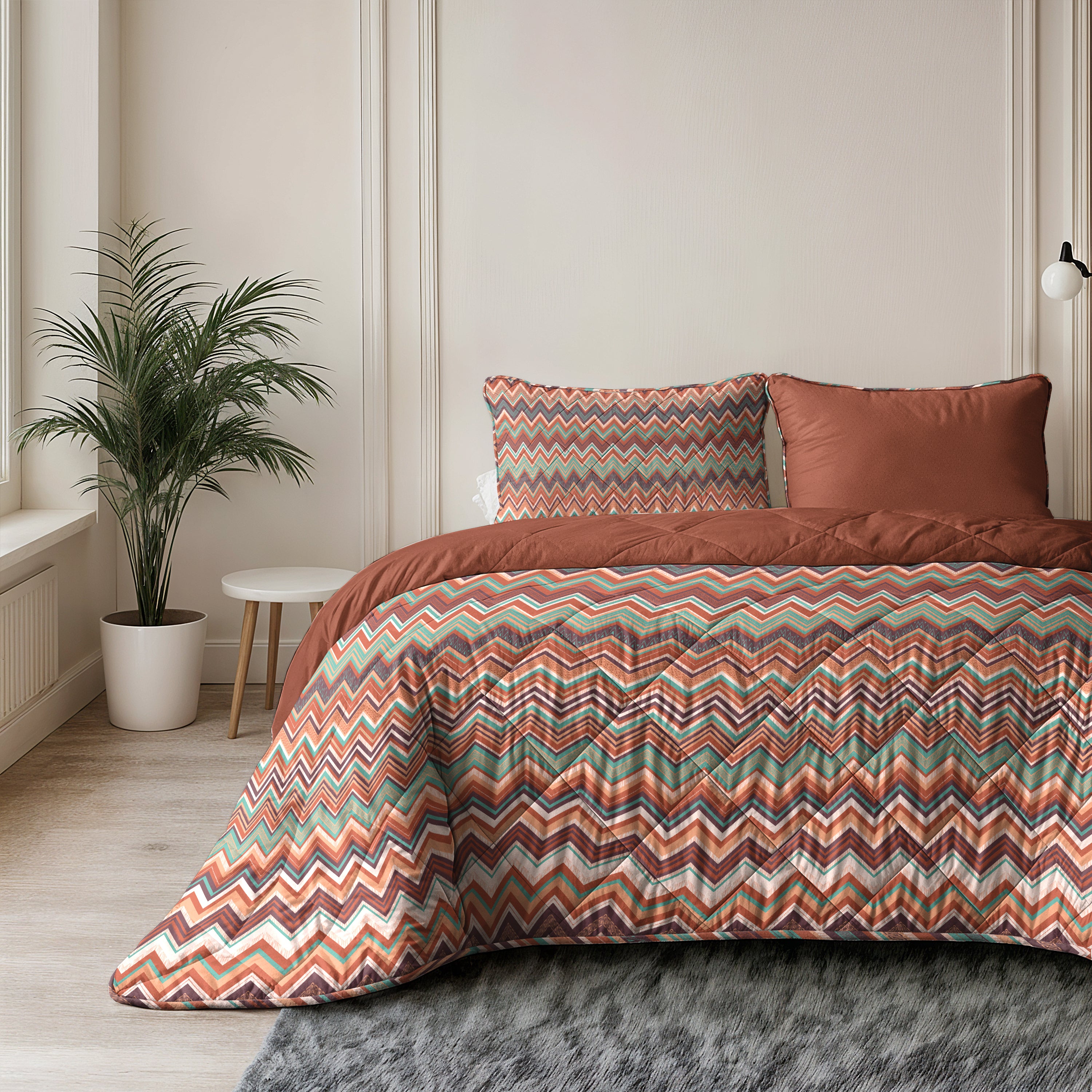 All-in One Lazy Dekbed Indra Multi - Dekbed met kussenslopen