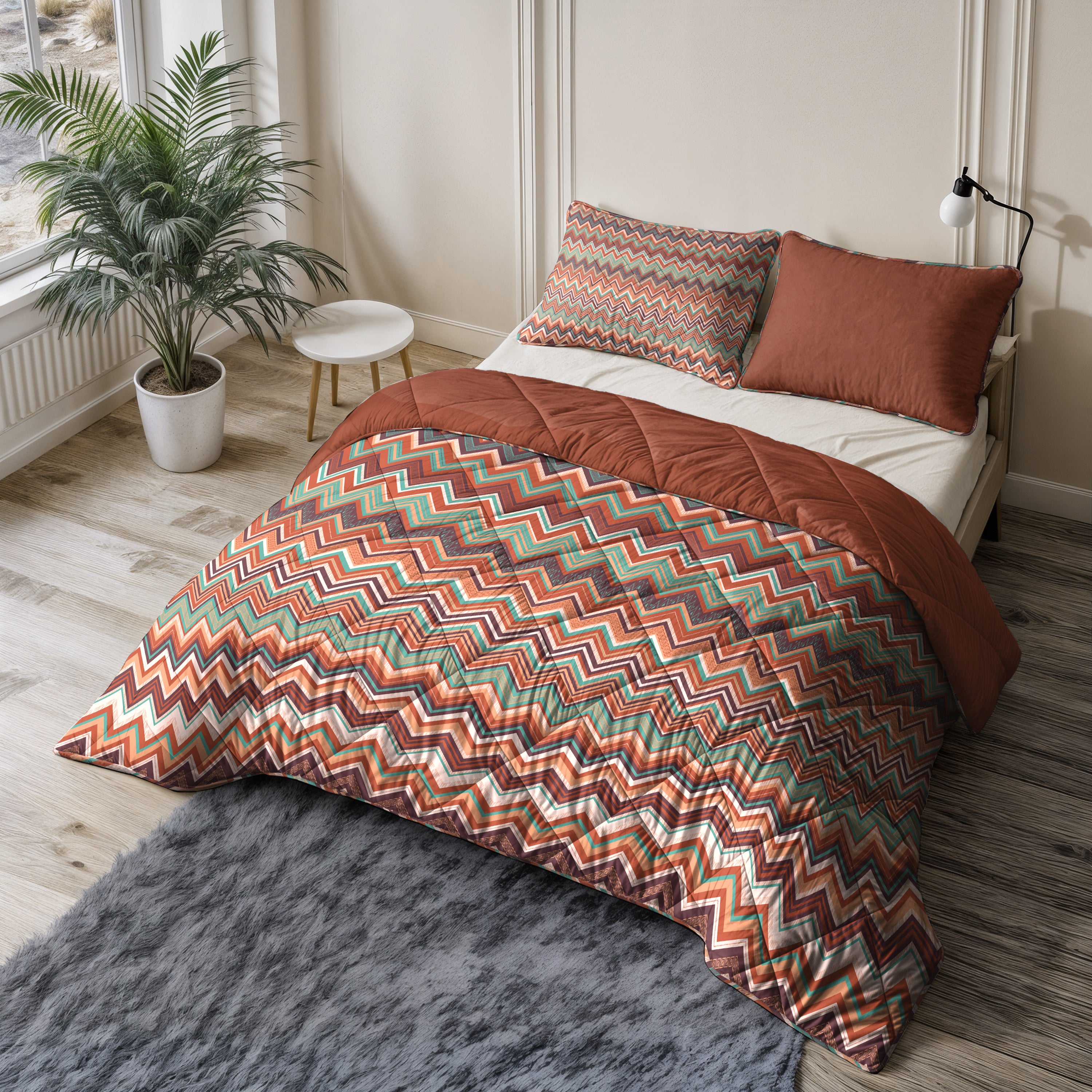 All-in One Lazy Dekbed Indra Multi - Dekbed met kussenslopen