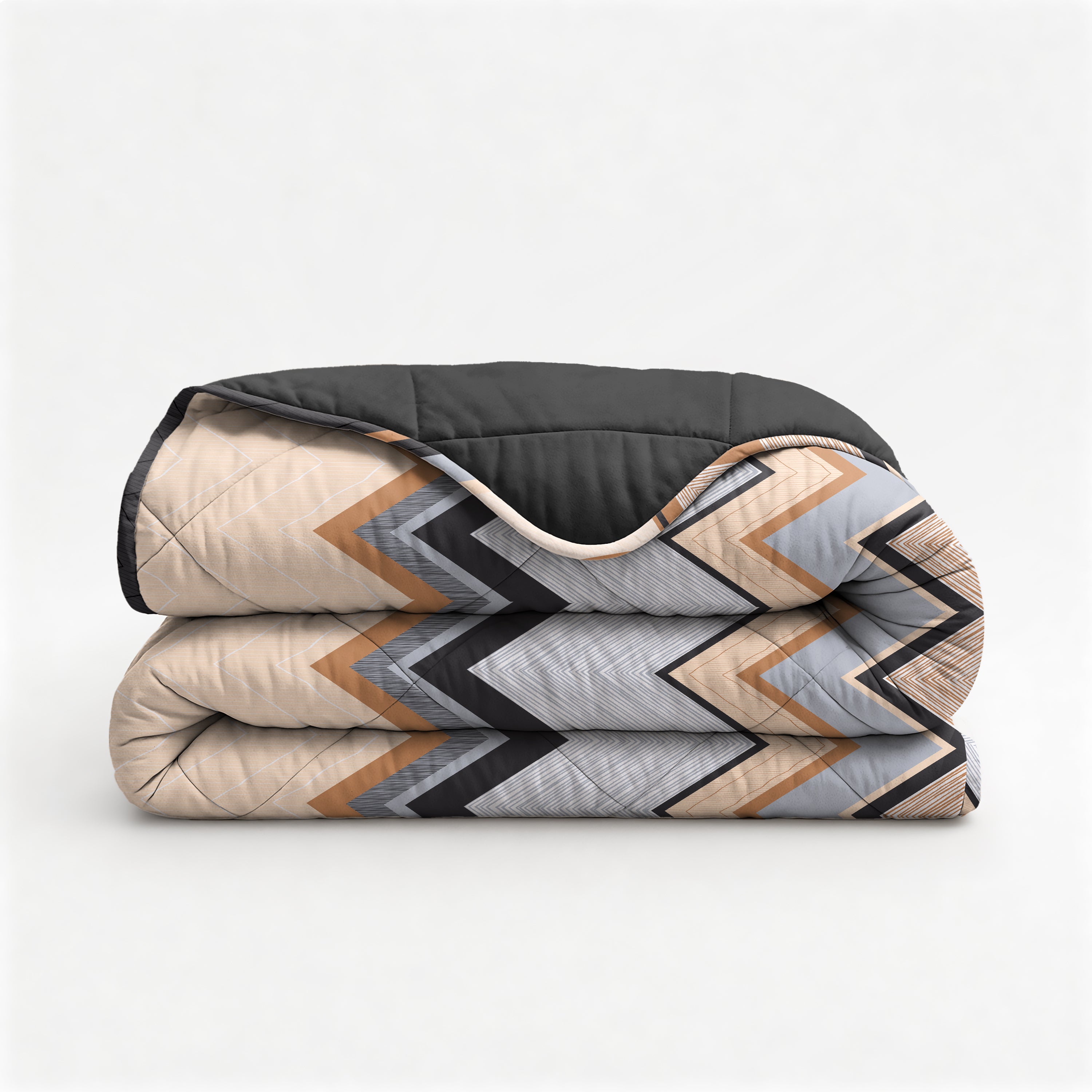 All-in One Lazy Dekbed Mikas Blauw/Zand - Dekbed met kussenslopen