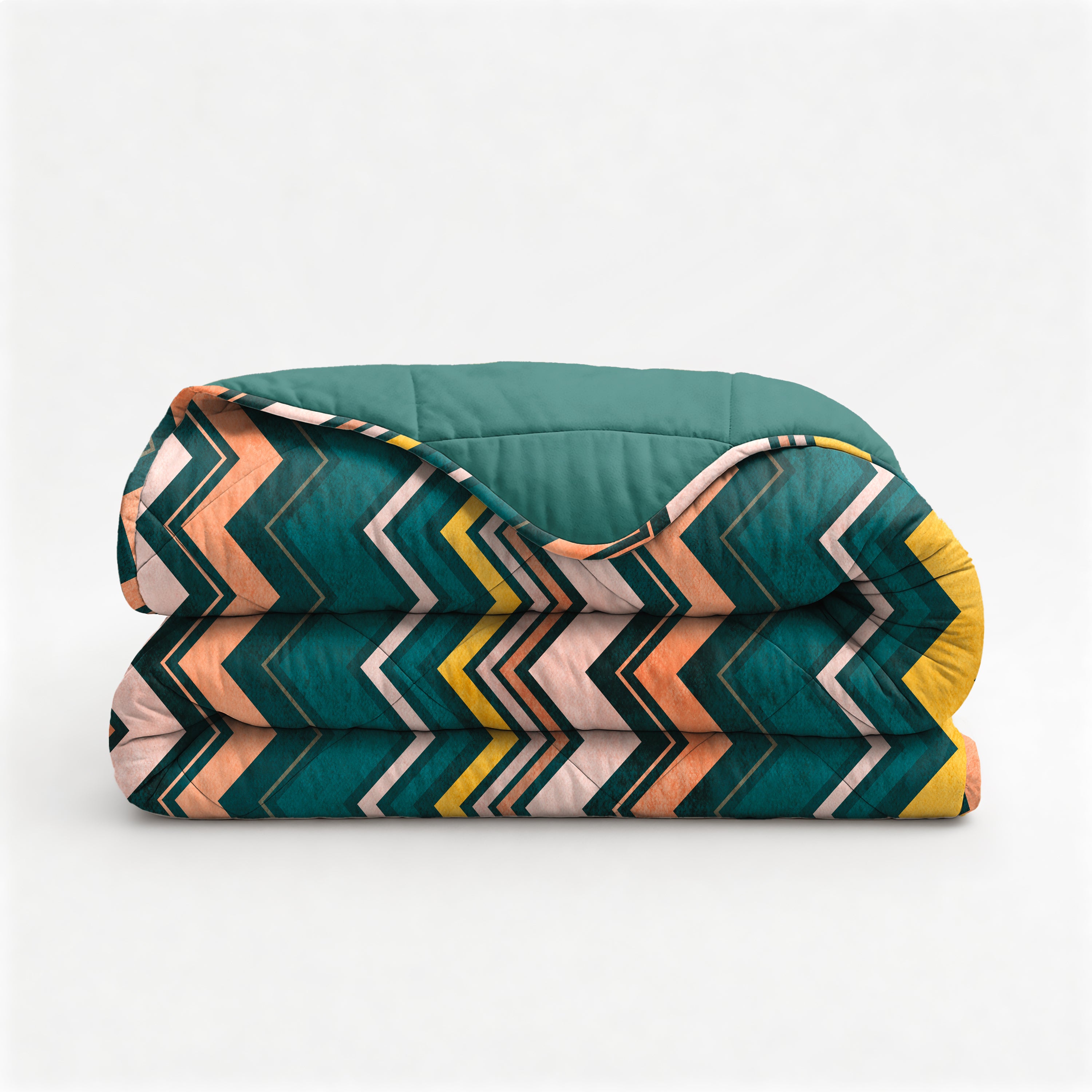 All-in One Lazy Dekbed Scala Donkergroen - Dekbed met kussenslopen