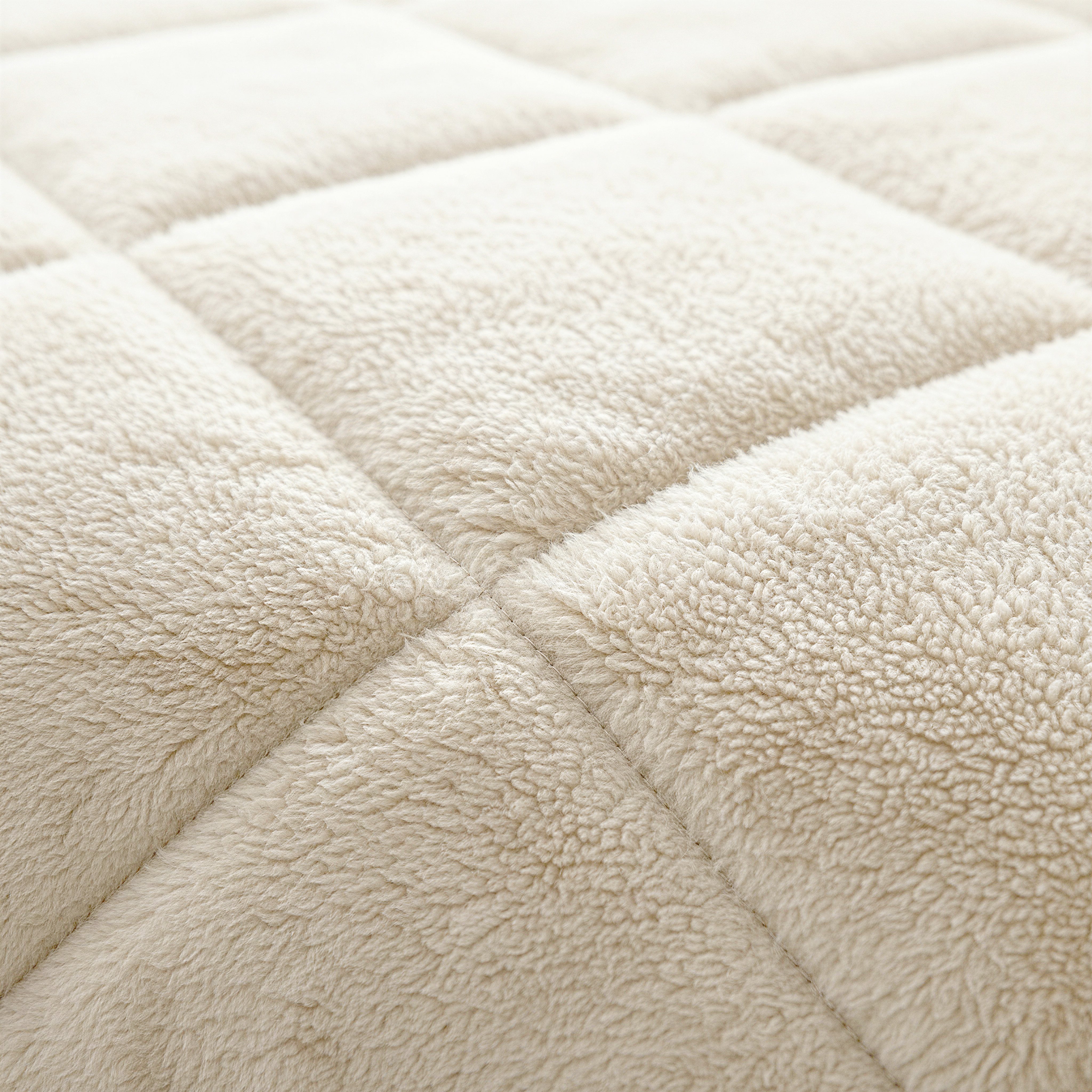 All-in One Lazy Faux Fur Dekbed Beige - Dekbed met kussenslopen