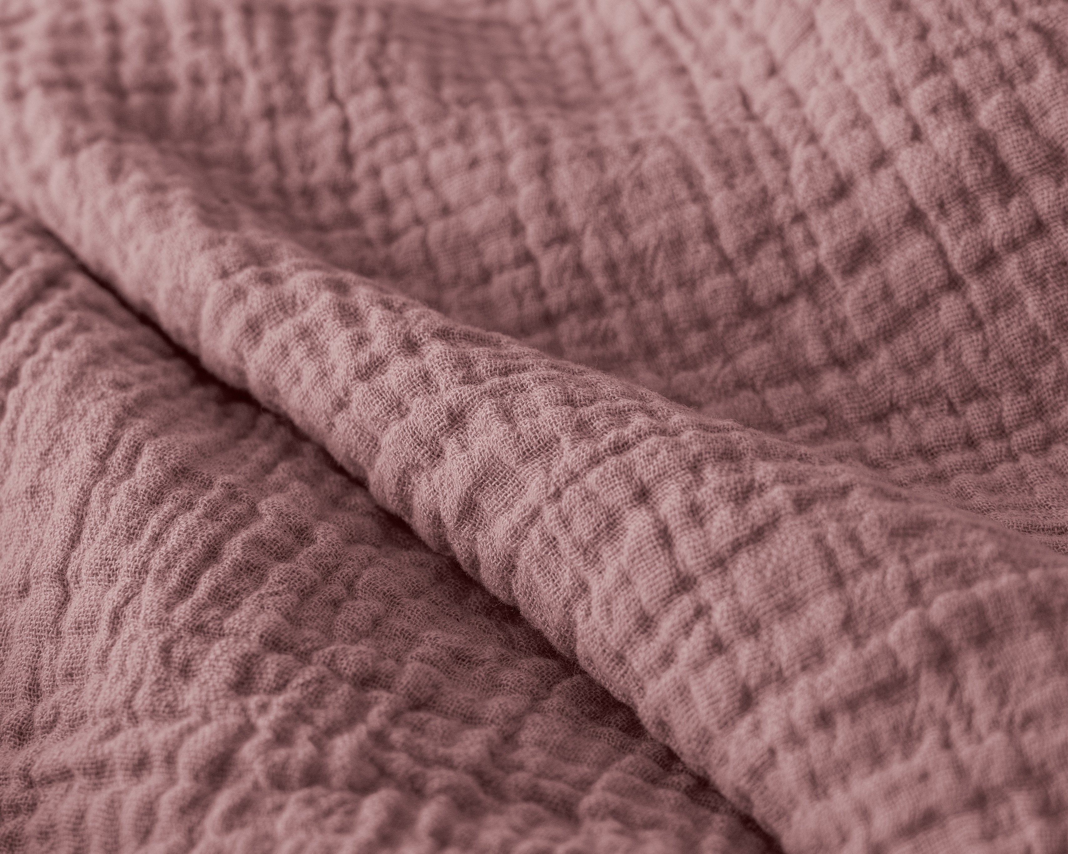All-in One Lazy Mousseline Dekbed Oud Roze - Dekbed met kussenslopen