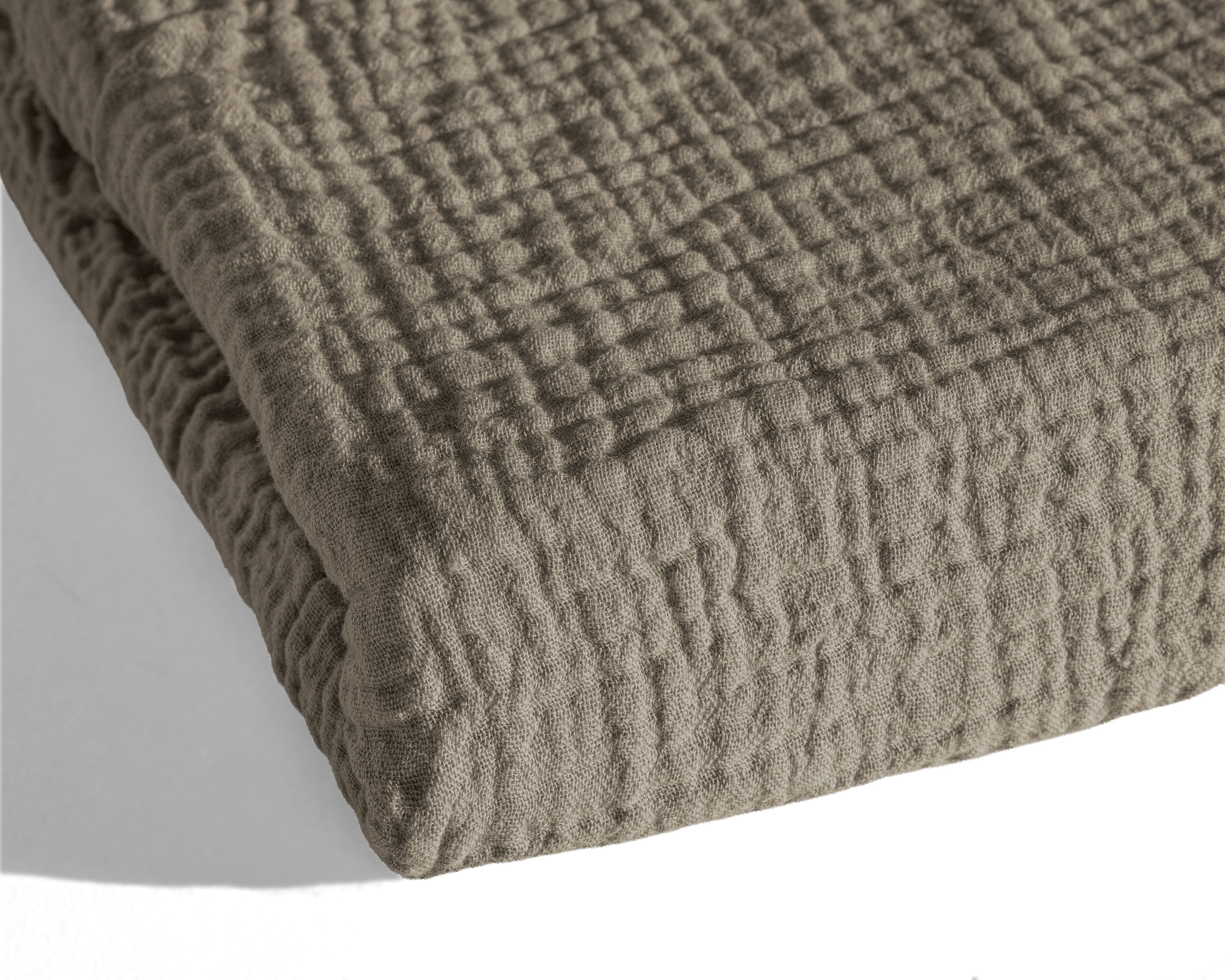All-in One Lazy Mousseline Dekbed Taupe - Dekbed met kussenslopen