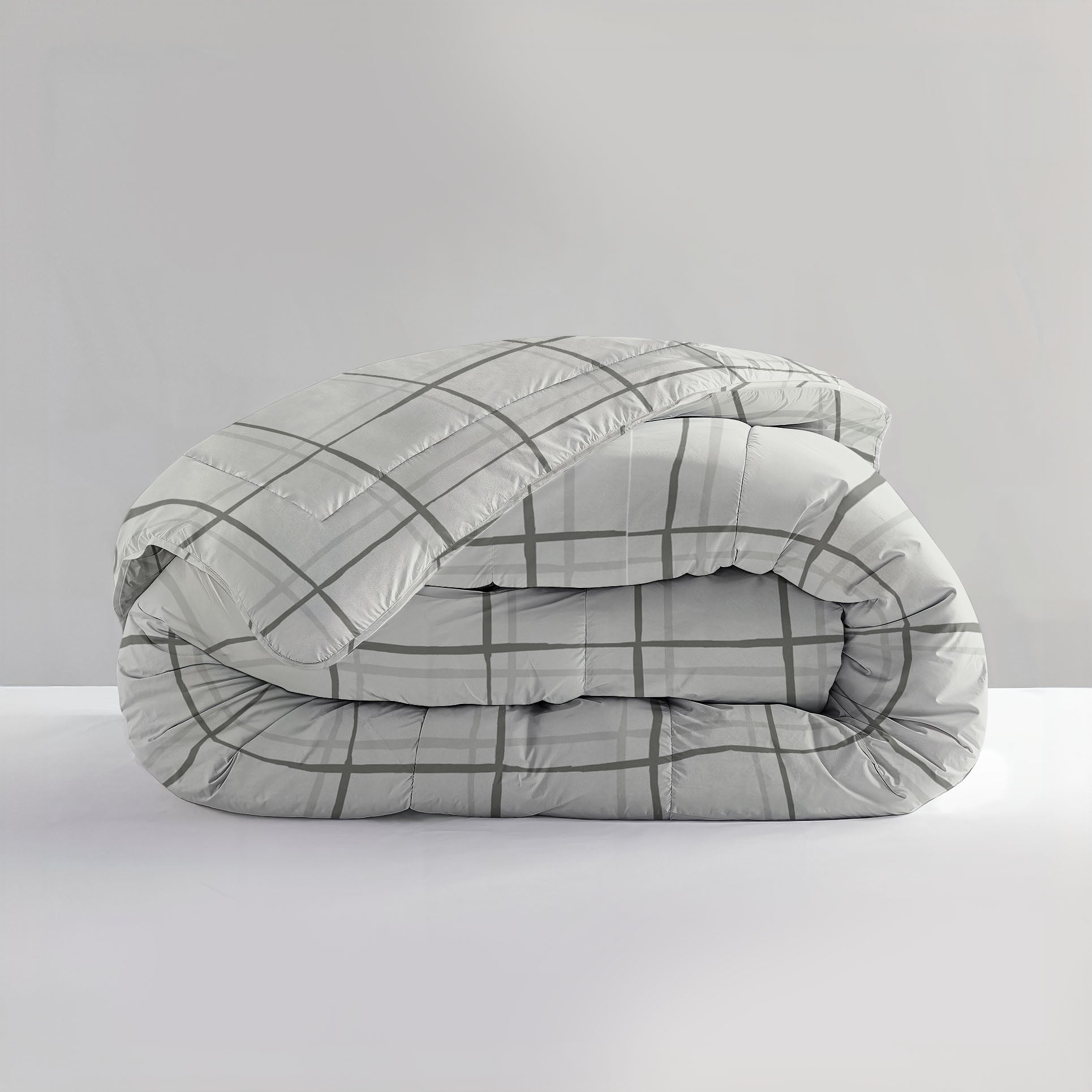 All-in One Lazy Dekbed Hannah Grijs - Dekbed met kussenslopen