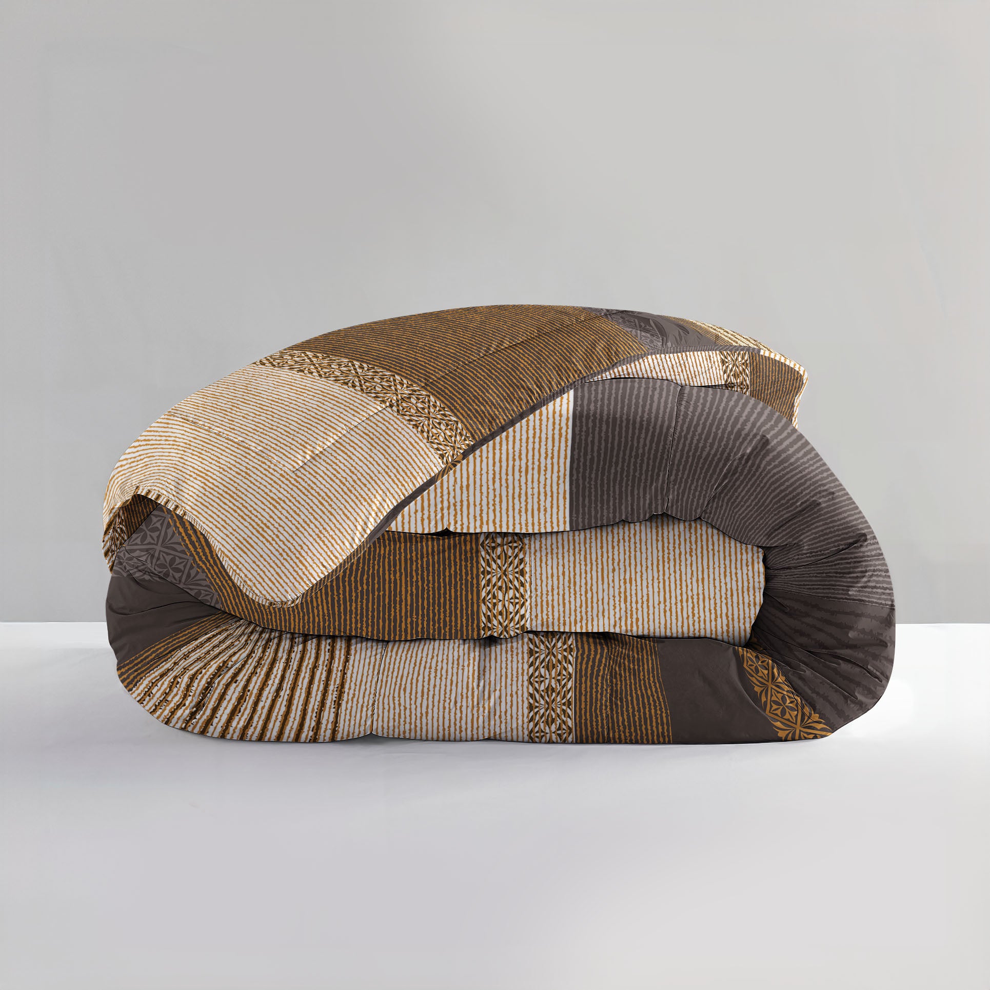 All-in One Lazy Dekbed Marina Taupe - Dekbed met kussenslopen