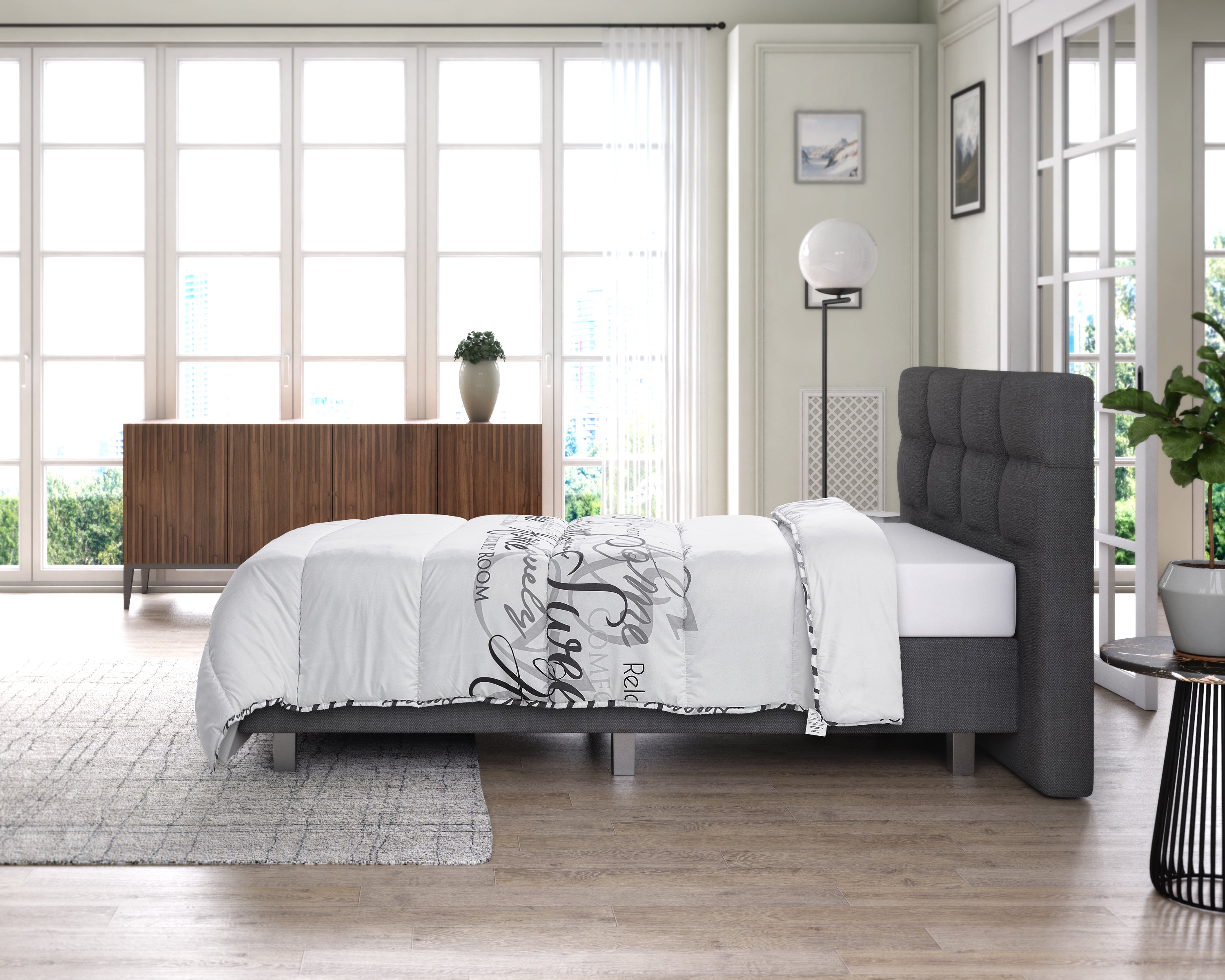 All-in One Lazy Dekbed Royal Luxury Wit - Dekbed voor het hele jaar