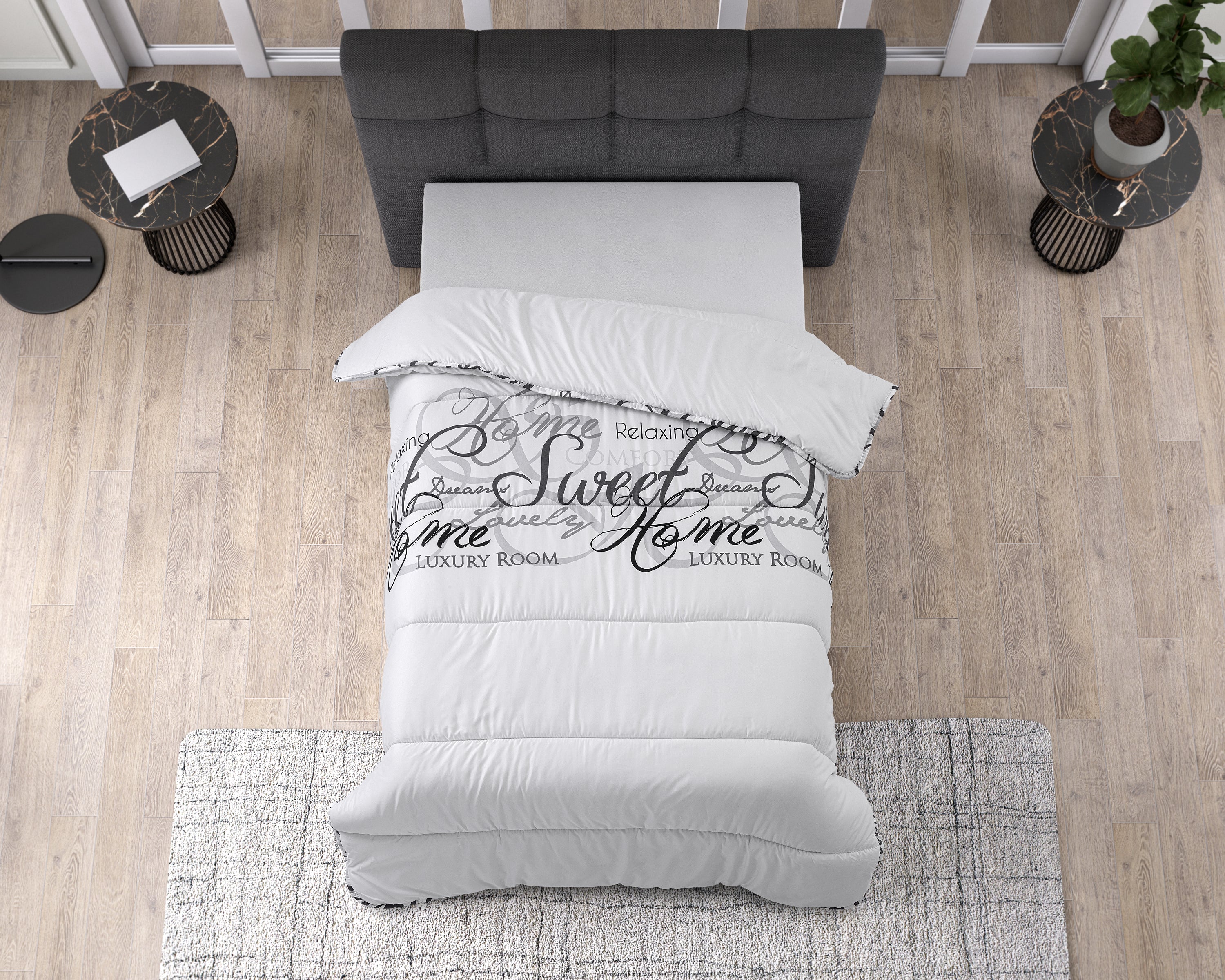 All-in One Lazy Dekbed Royal Luxury Wit - Dekbed voor het hele jaar