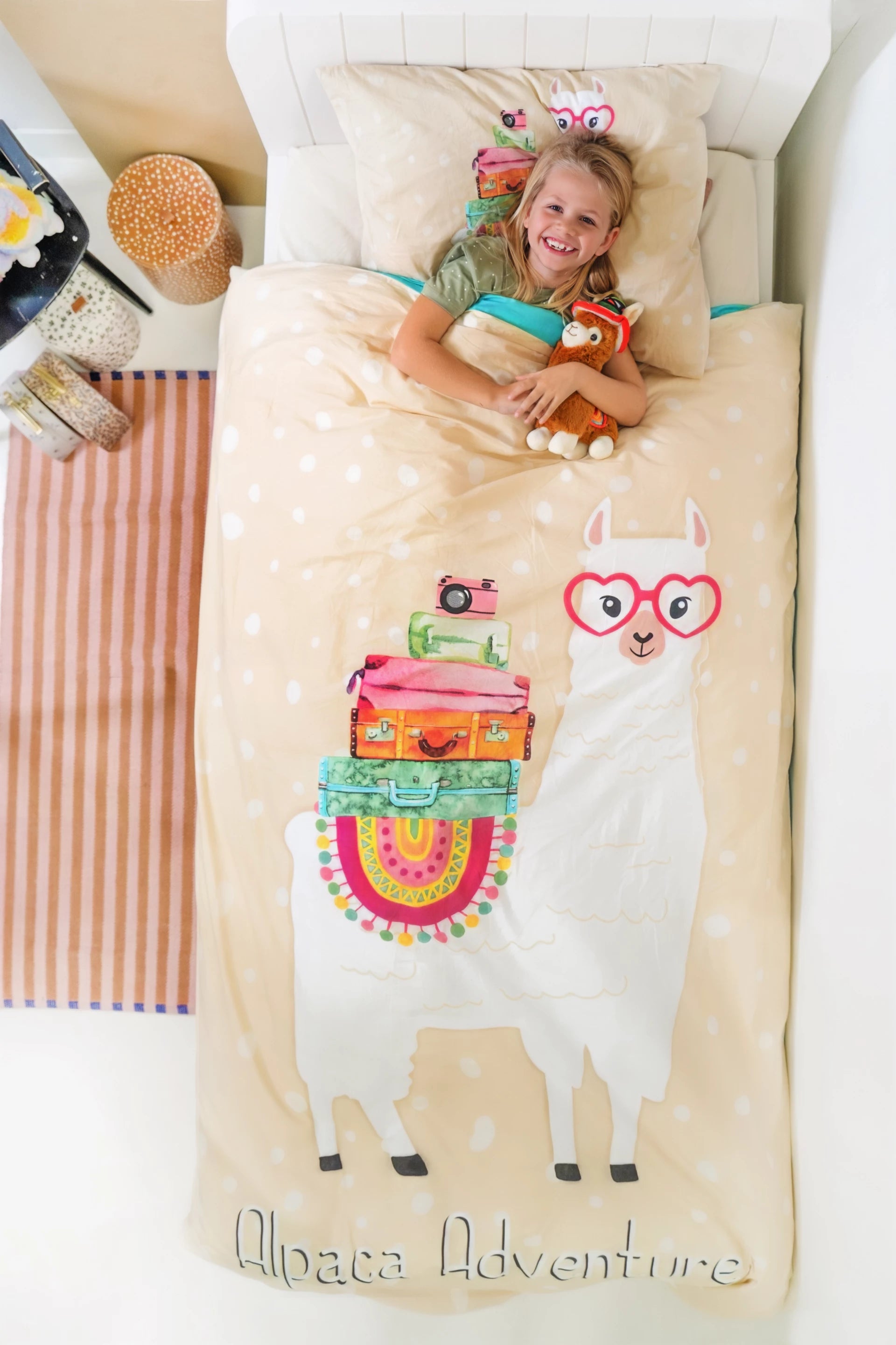 Alpaca Adventure Duvet Cover Sand