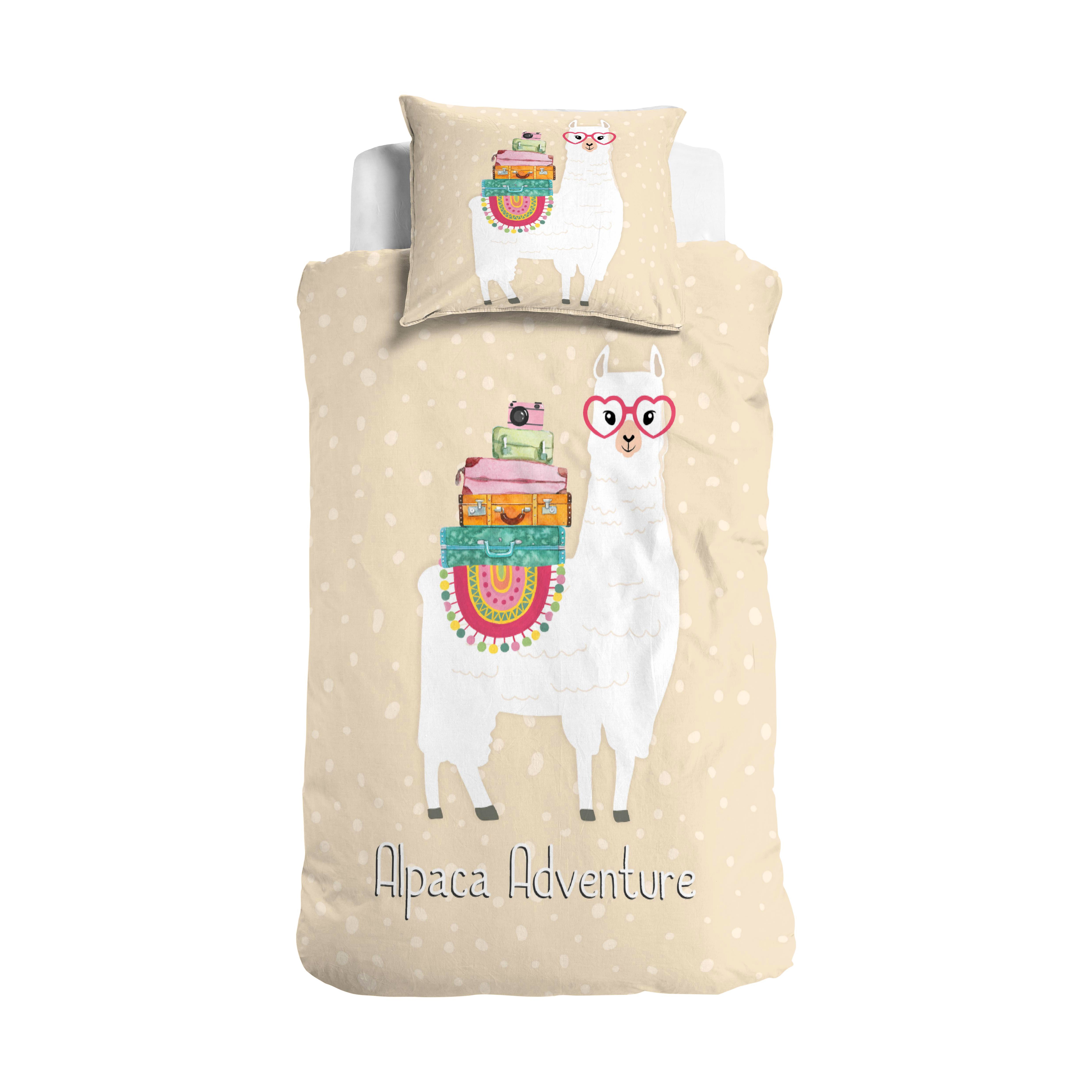 Alpaca Adventure Duvet Cover Sand