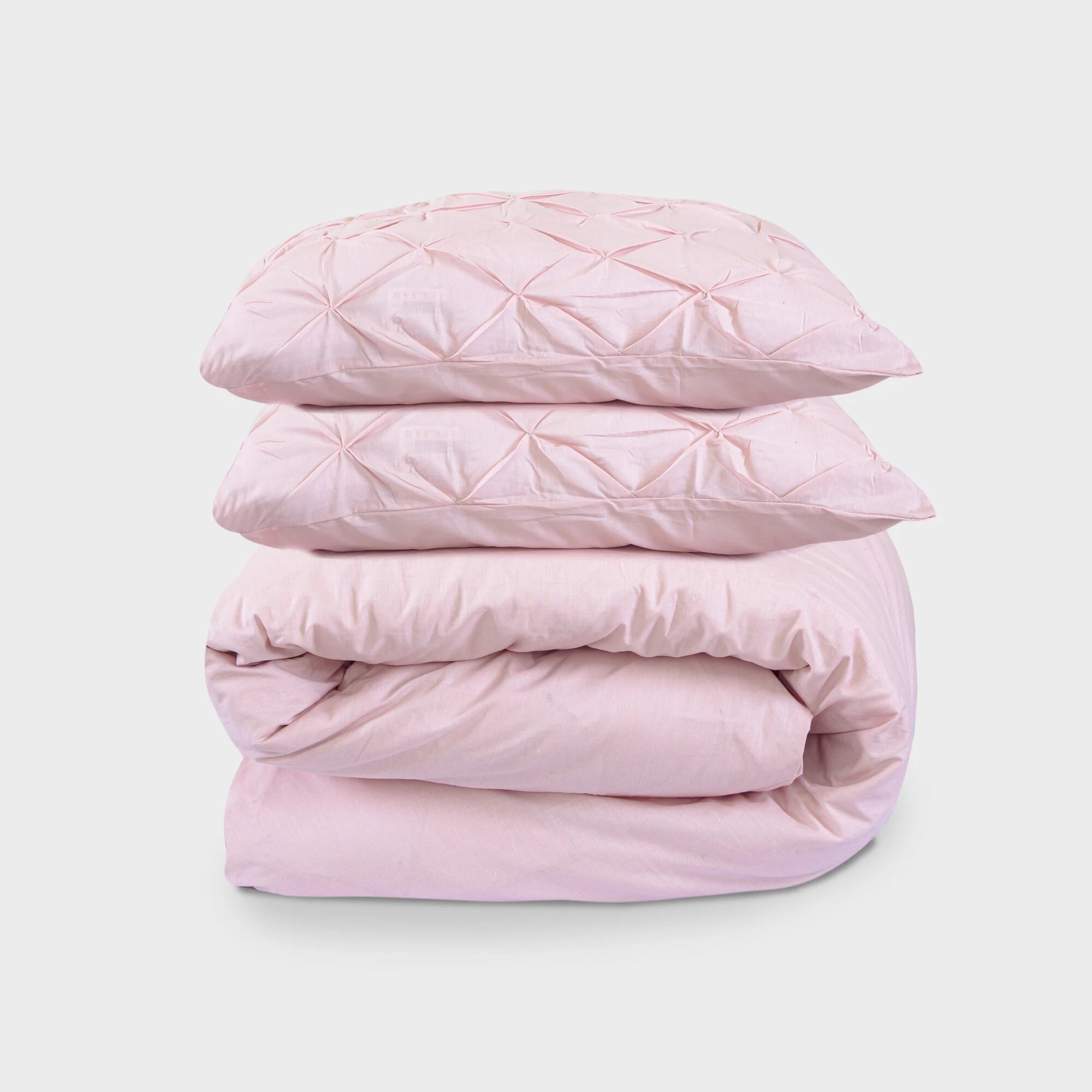 Augustine Duvet Cover – Luxurious 100% Cotton | Nude & Pink
