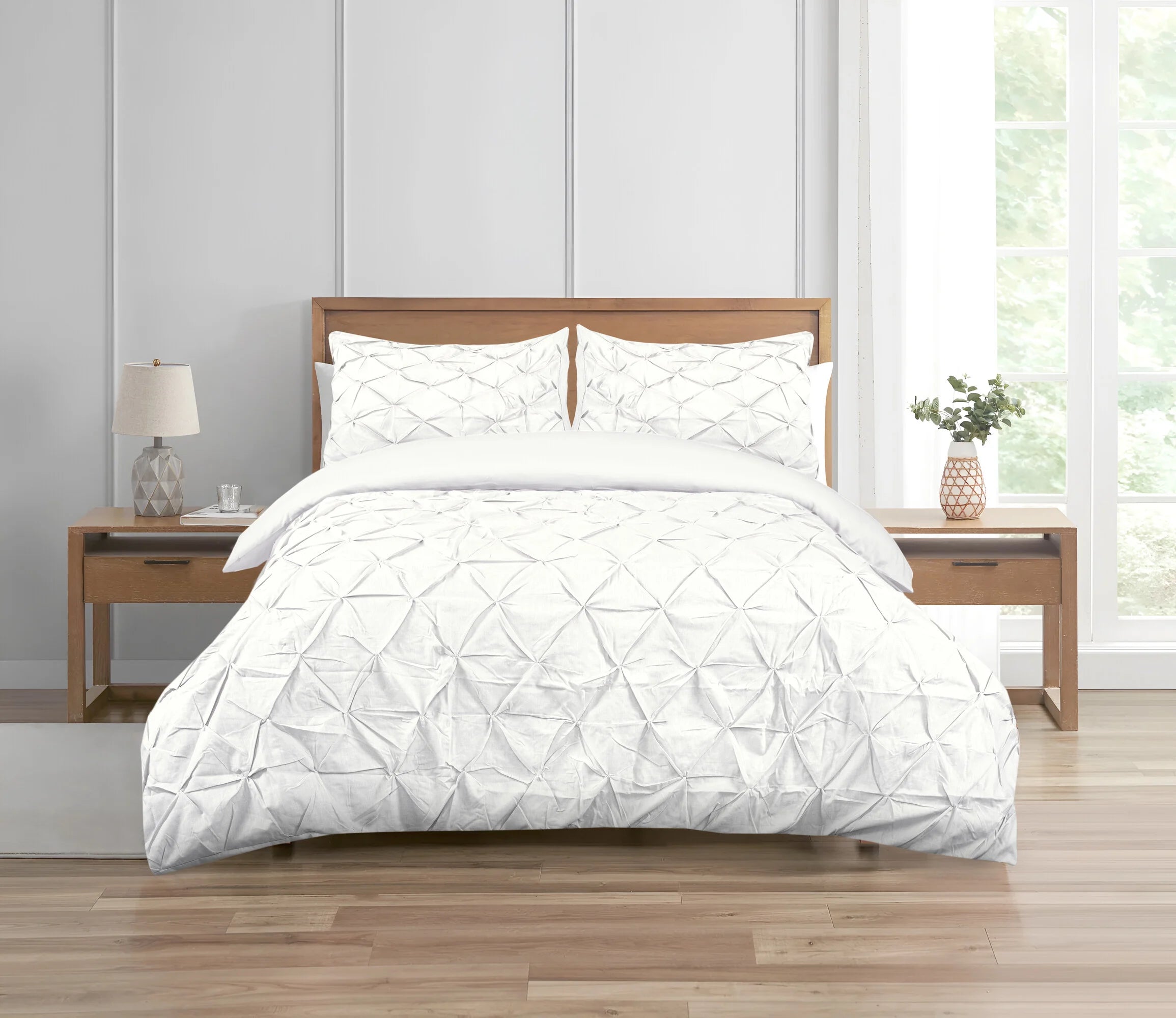 Augustine White Duvet Cover | Luxury 100% Cotton