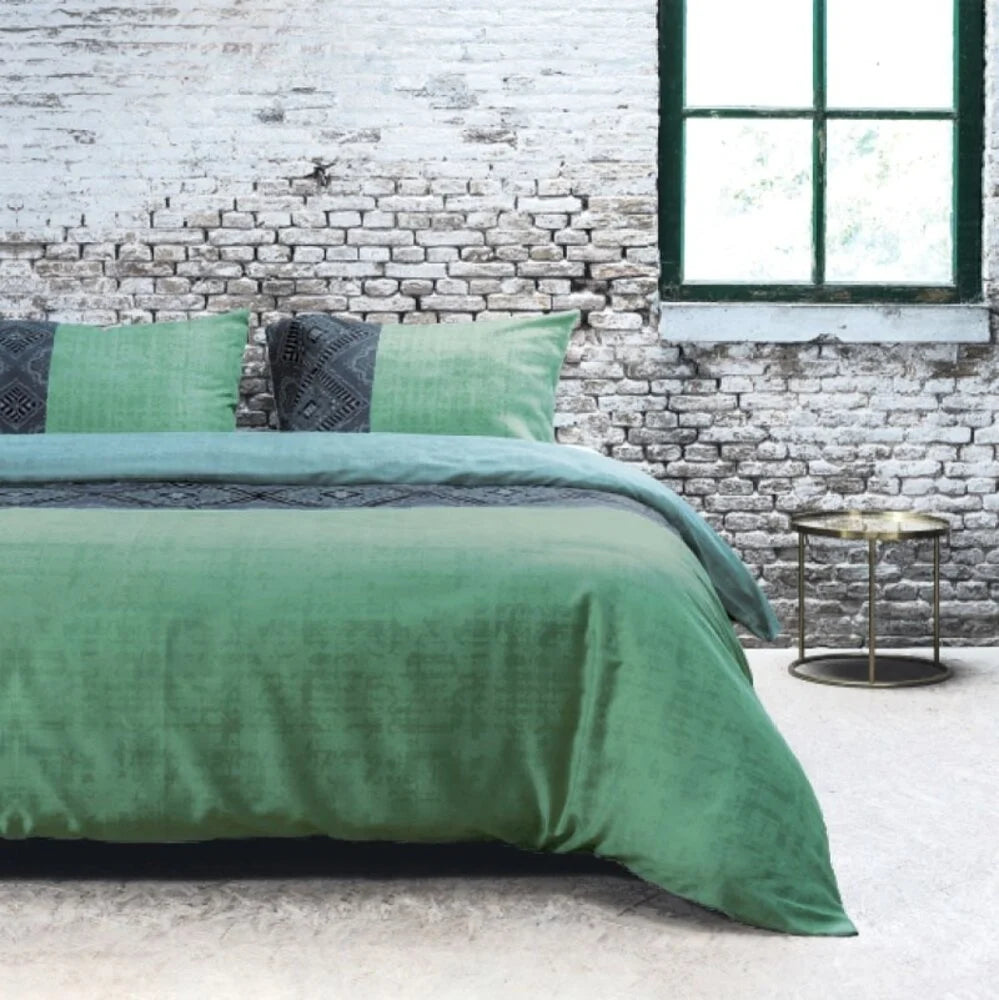 Avenue Green Duvet Cover | Elegant Baroque Design – Luxury & Comfort