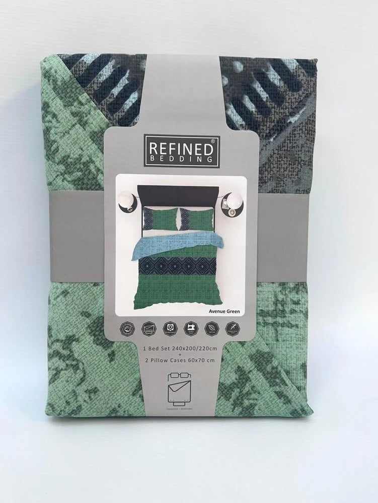 Avenue Green Duvet Cover | Elegant Baroque Design – Luxury & Comfort