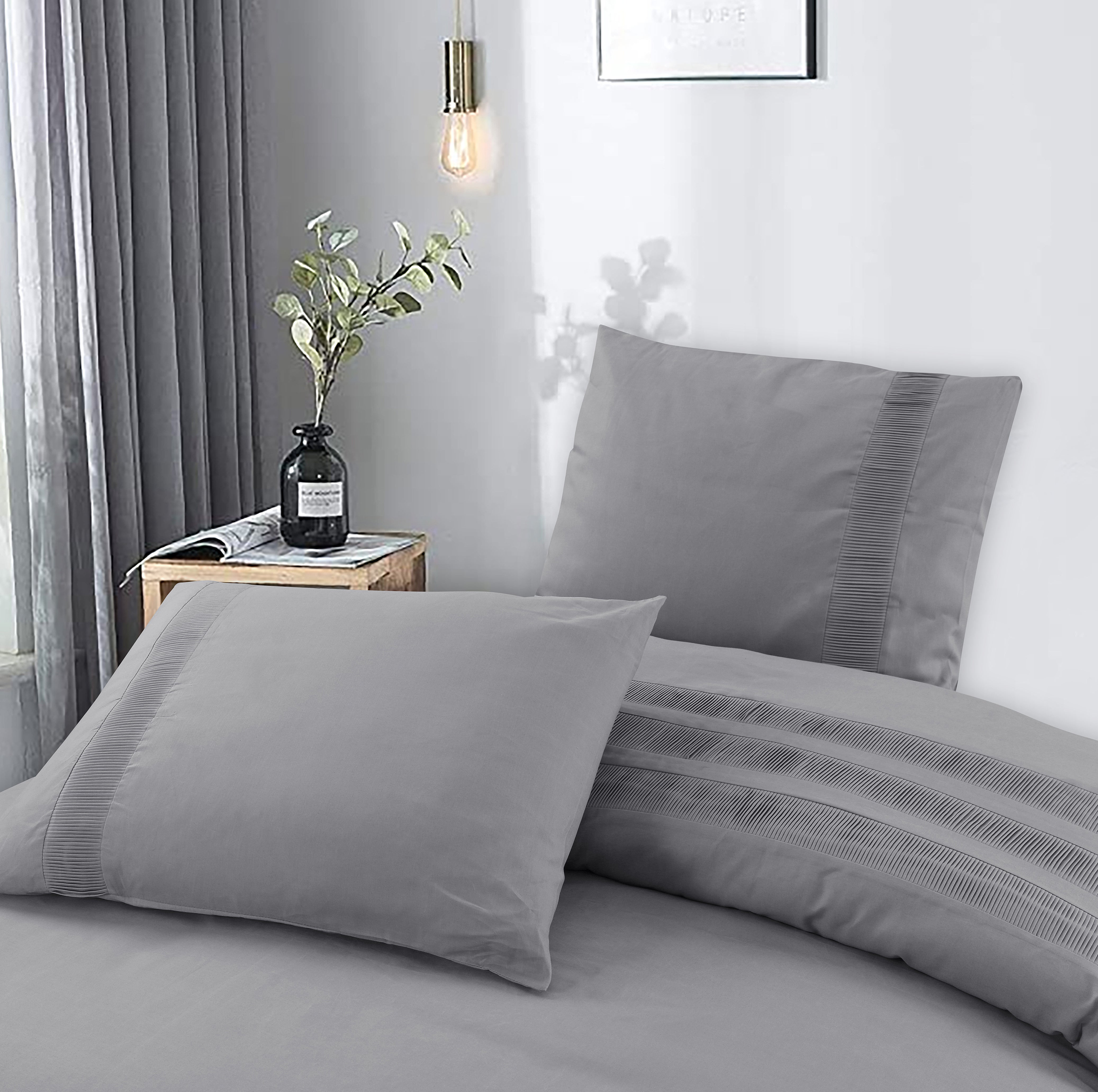 Bali Dekbedovertrek Grijs - 100% Katoen