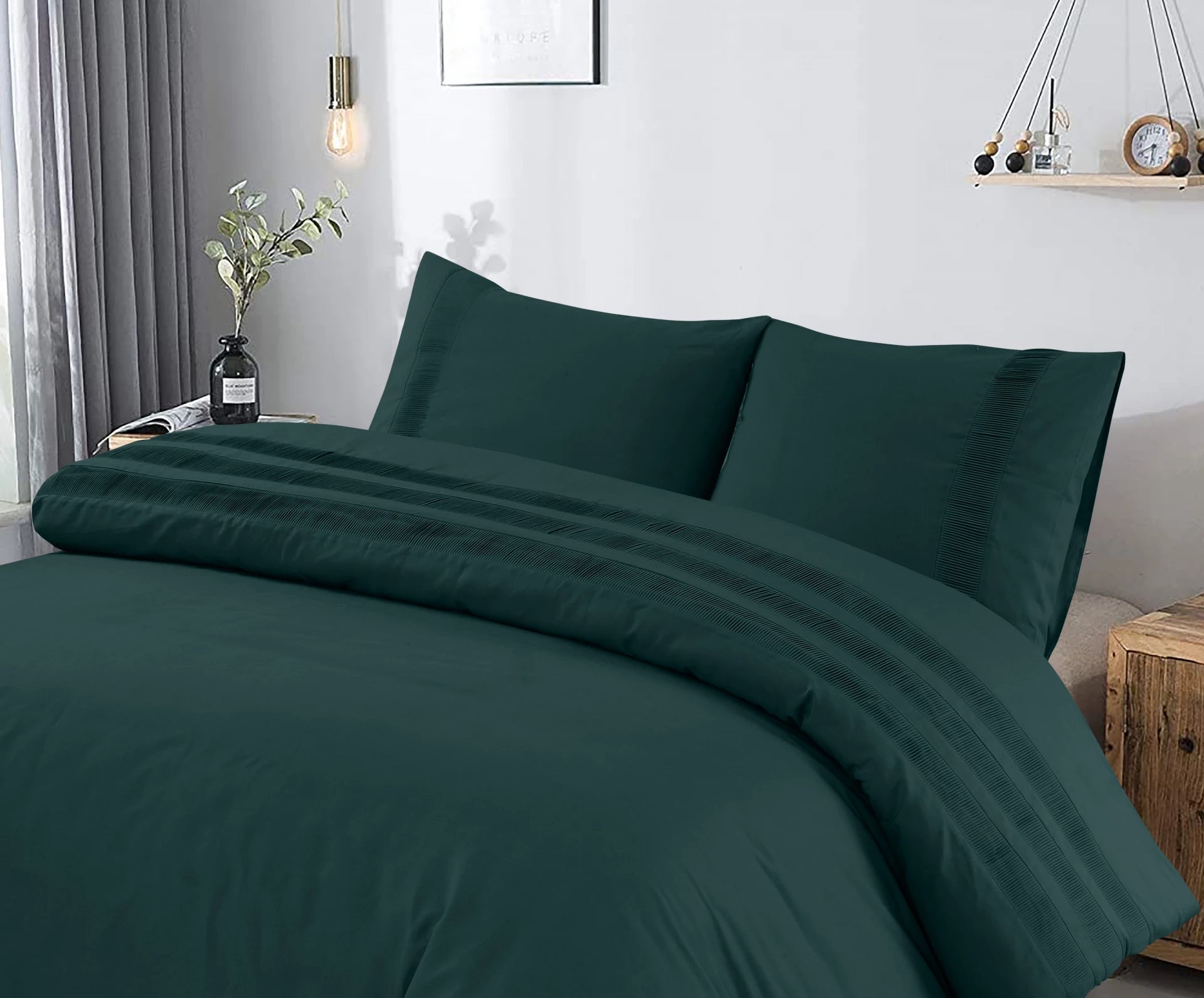 Bali Dekbedovertrek Donker Groen - 100% Katoen